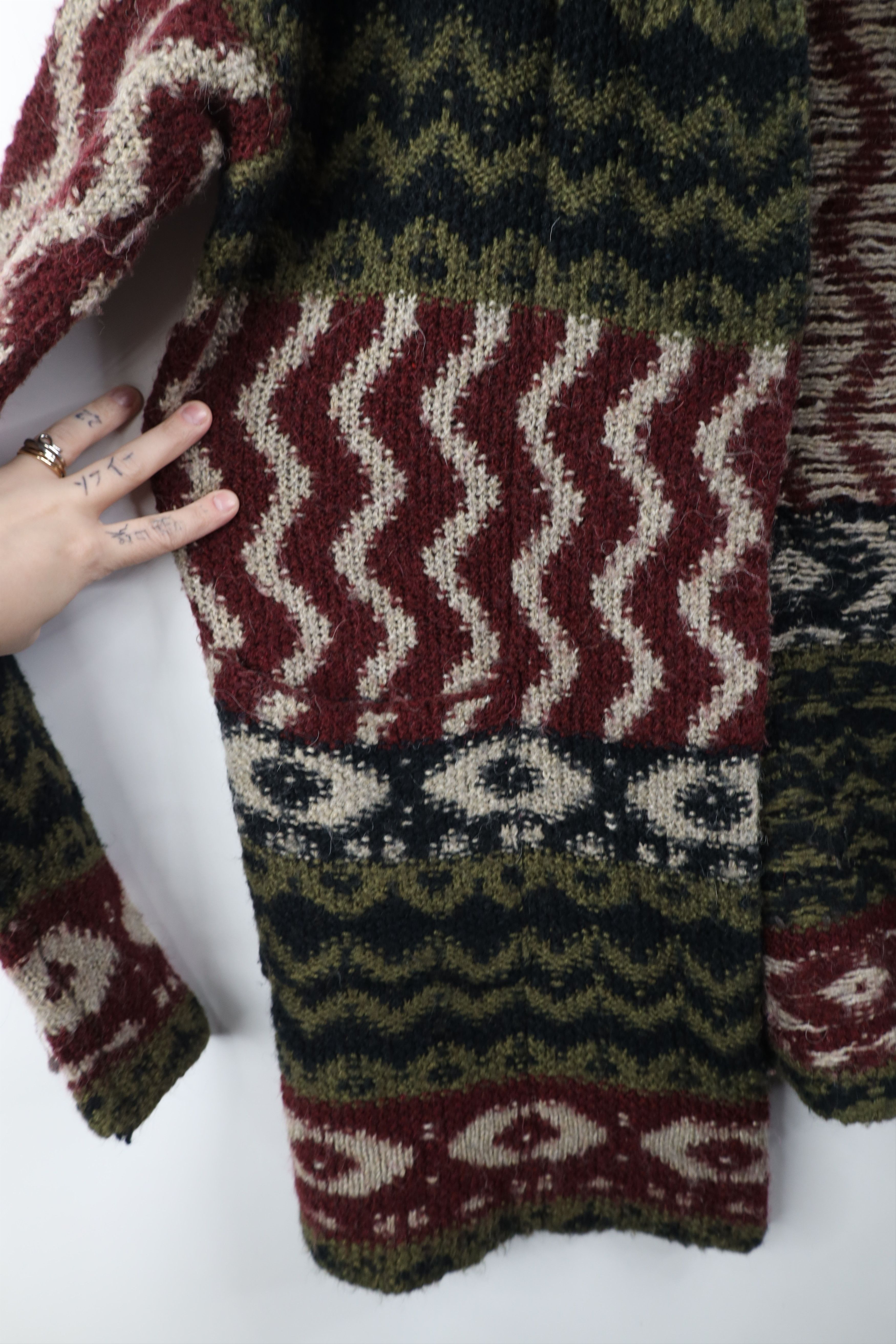 Abercrombie & Fitch × Vintage Vintage Y2K Babydoll Abercrombie & Fitch Hooded Knit Sweater Size S / US 4 / IT 40 - 4 Thumbnail