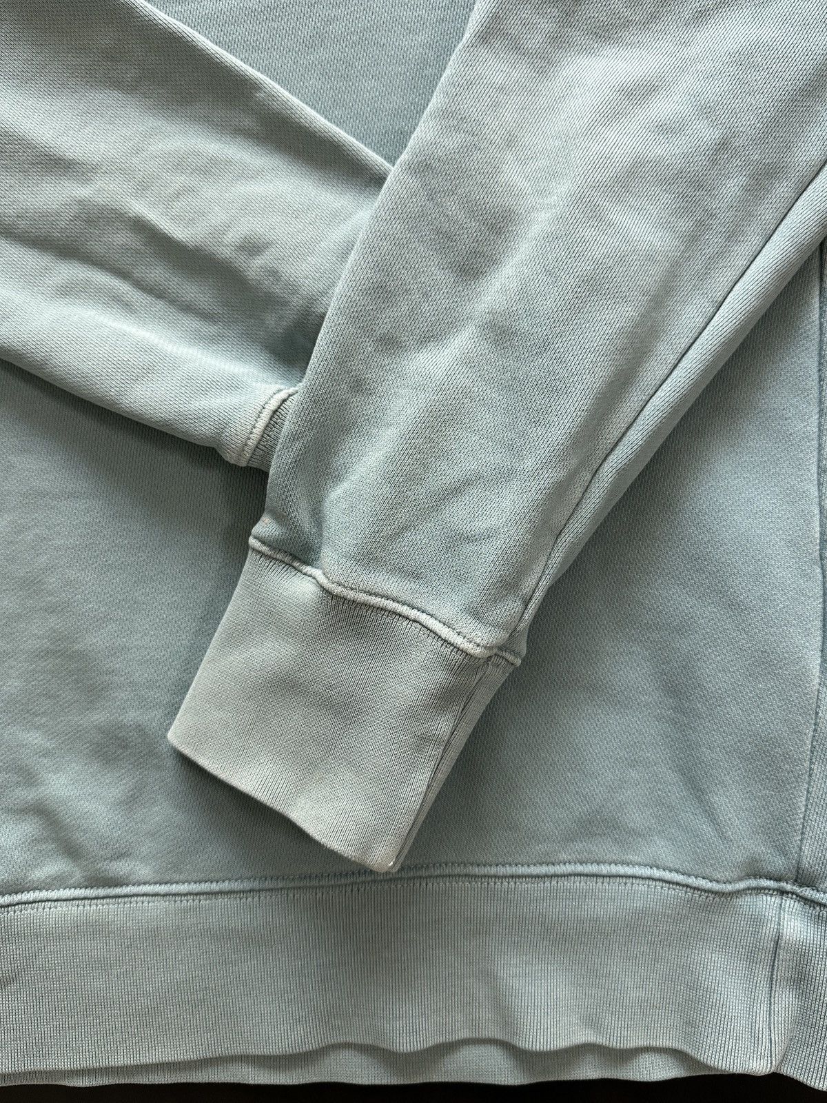 DENHAM Denham Garment Dyed Crewneck Sweatshirt Mint Green Size US M / EU 48-50 / 2 - 2 Thumbnail