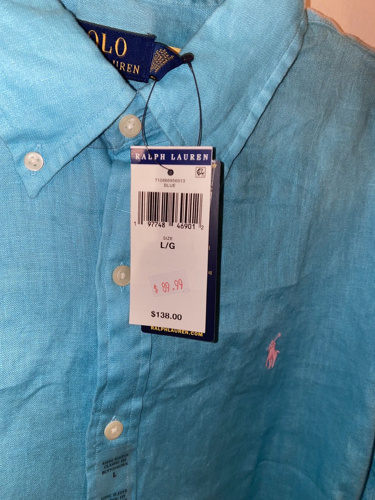 Polo Ralph Lauren Polo Ralph Lauren Long Sleeve Classic Fit Button Down Size US L / EU 52-54 / 3 - 2 Thumbnail