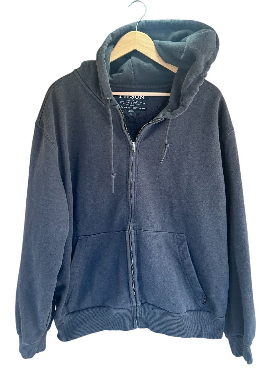 Filson × Vintage Vintage Filson Zip Up Work Hoodie Size US XL / EU 56 / 4 - 1 Thumbnail