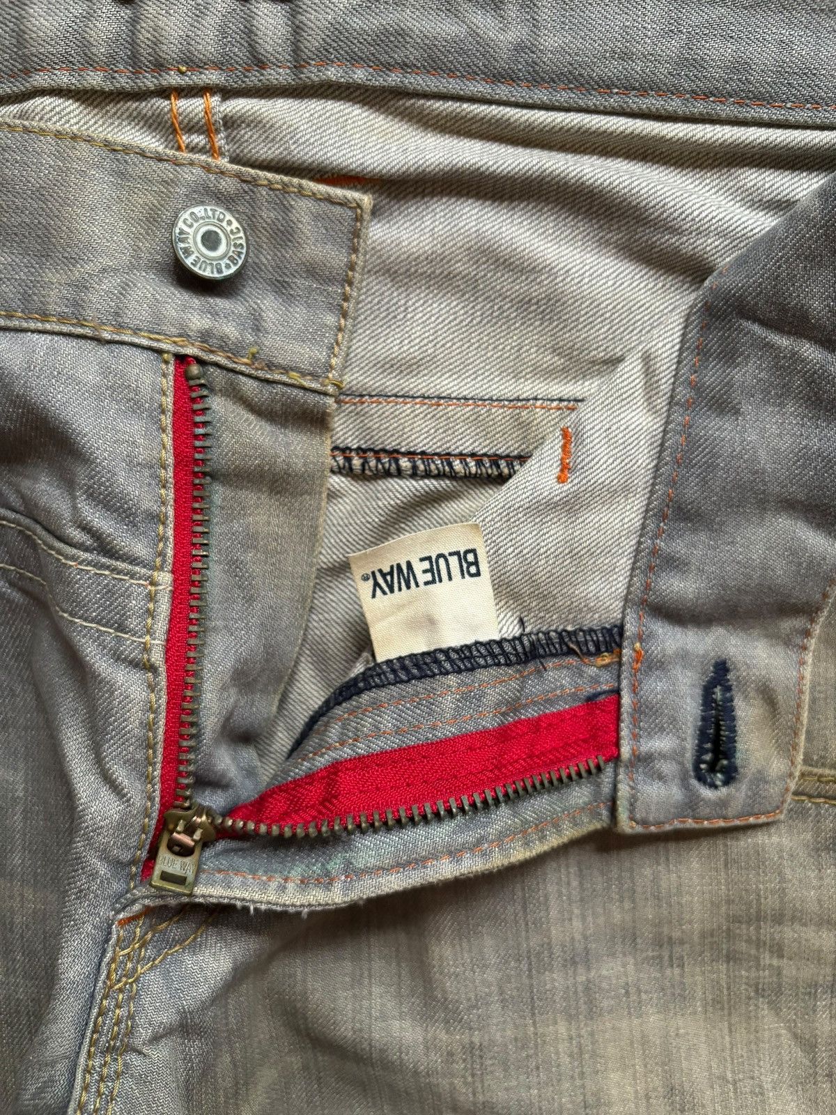 Japanese Brand Vintage Japanese Brand Mud Wash Distressed Flare Jeans Size US 34 / EU 50 - 9 Thumbnail