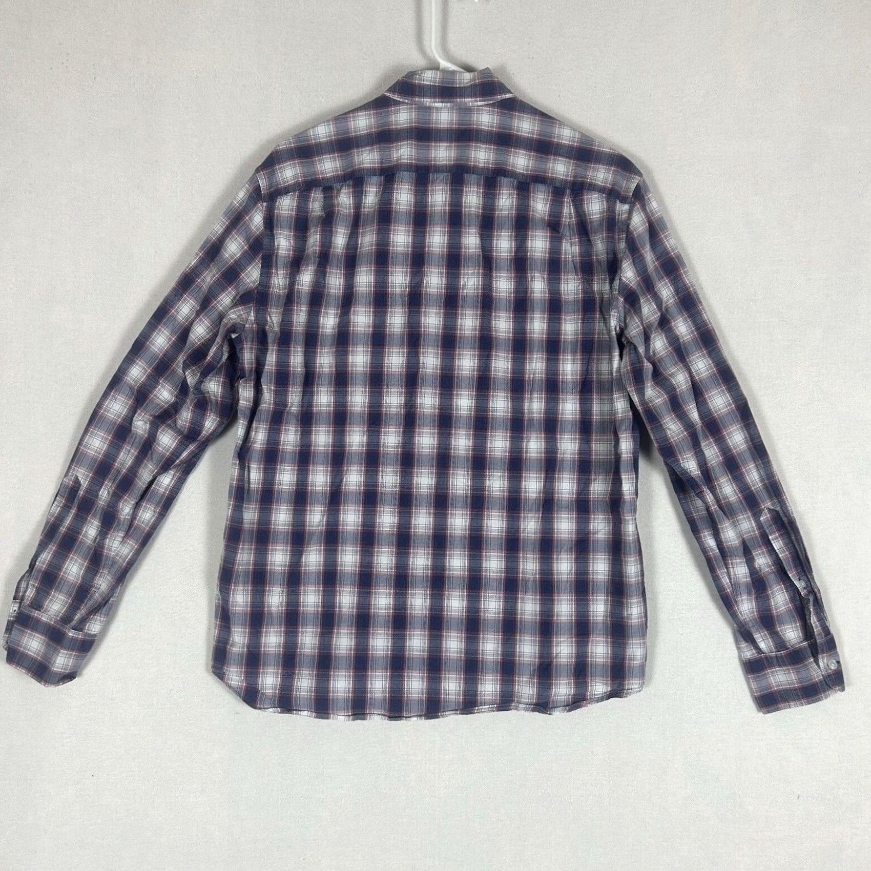 J.Crew J.Crew Mercantile Flex Plaid Button-Down Shirt Slim Fit Long Sleeve L Mens Purple Size US L / EU 52-54 / 3 - 5 Thumbnail
