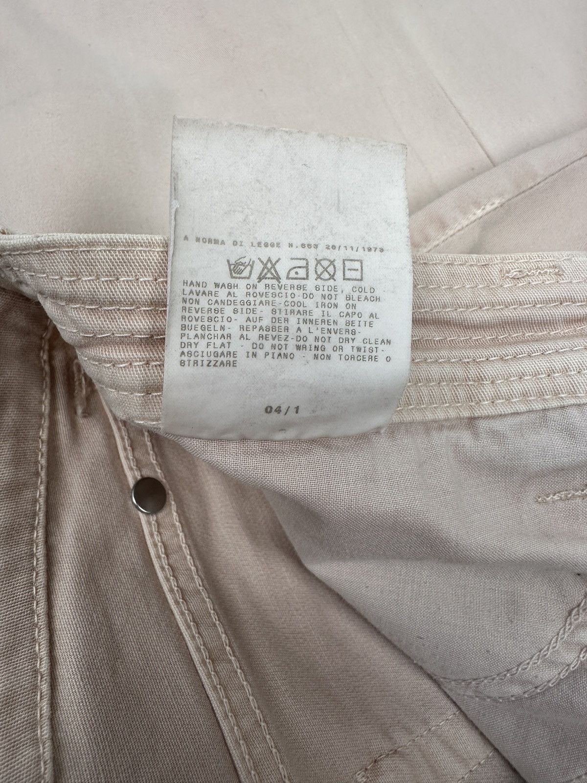 Dolce & Gabbana DOLCE & GABBANA Jeans Light Pink Flared Belted Pants size 26 Size 26" / US 2 / IT 38 - 16 Thumbnail