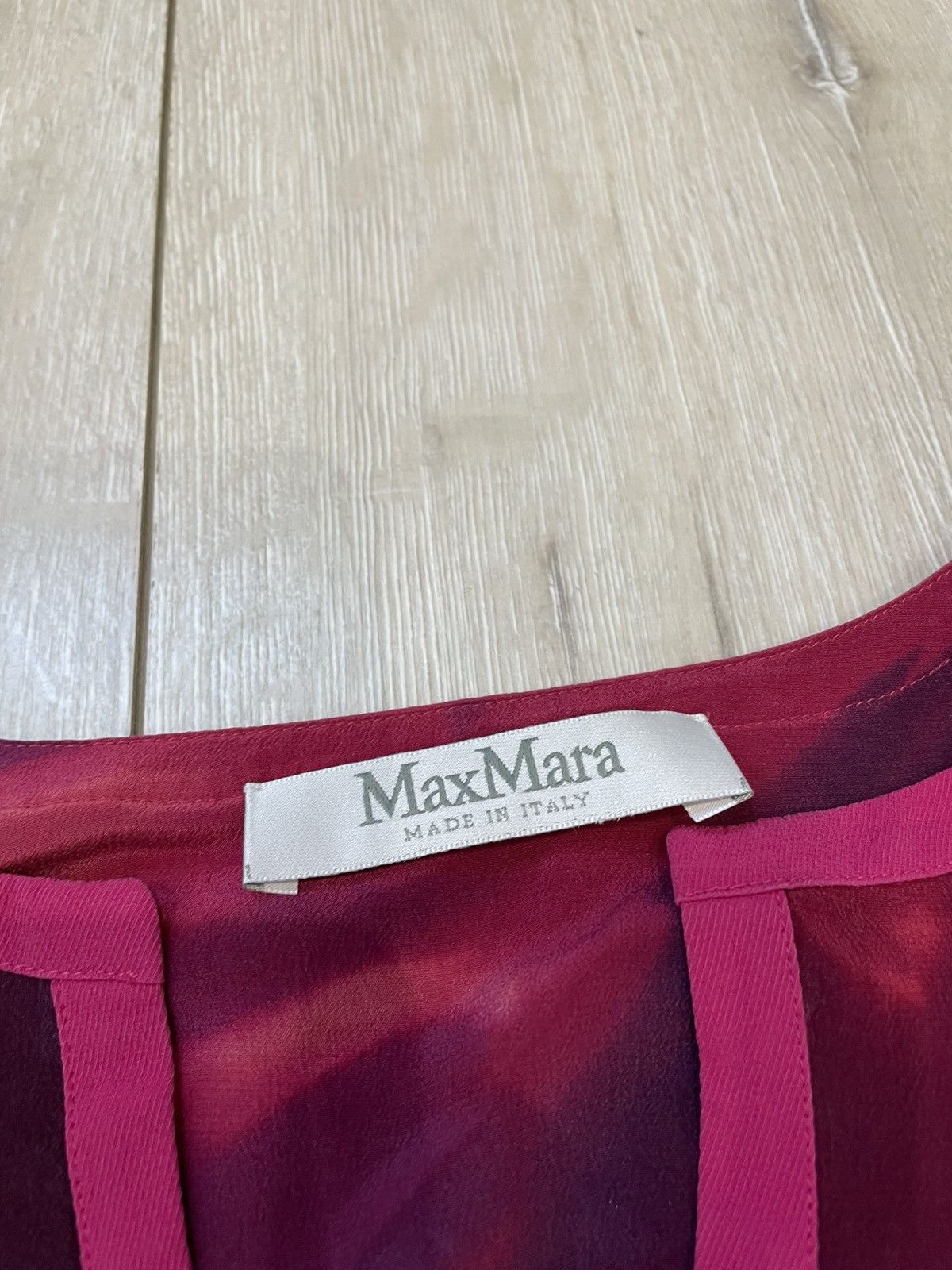 Max Mara × Vintage Max Mara Floral silk blouse Size M / US 6-8 / IT 42-44 - 6 Thumbnail