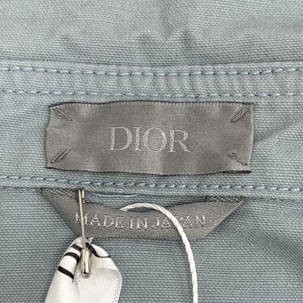 Dior Dior Blue Letter Embroidered Long Sleeve Shirt K26WX Size US S / EU 44-46 / 1 - 6 Thumbnail