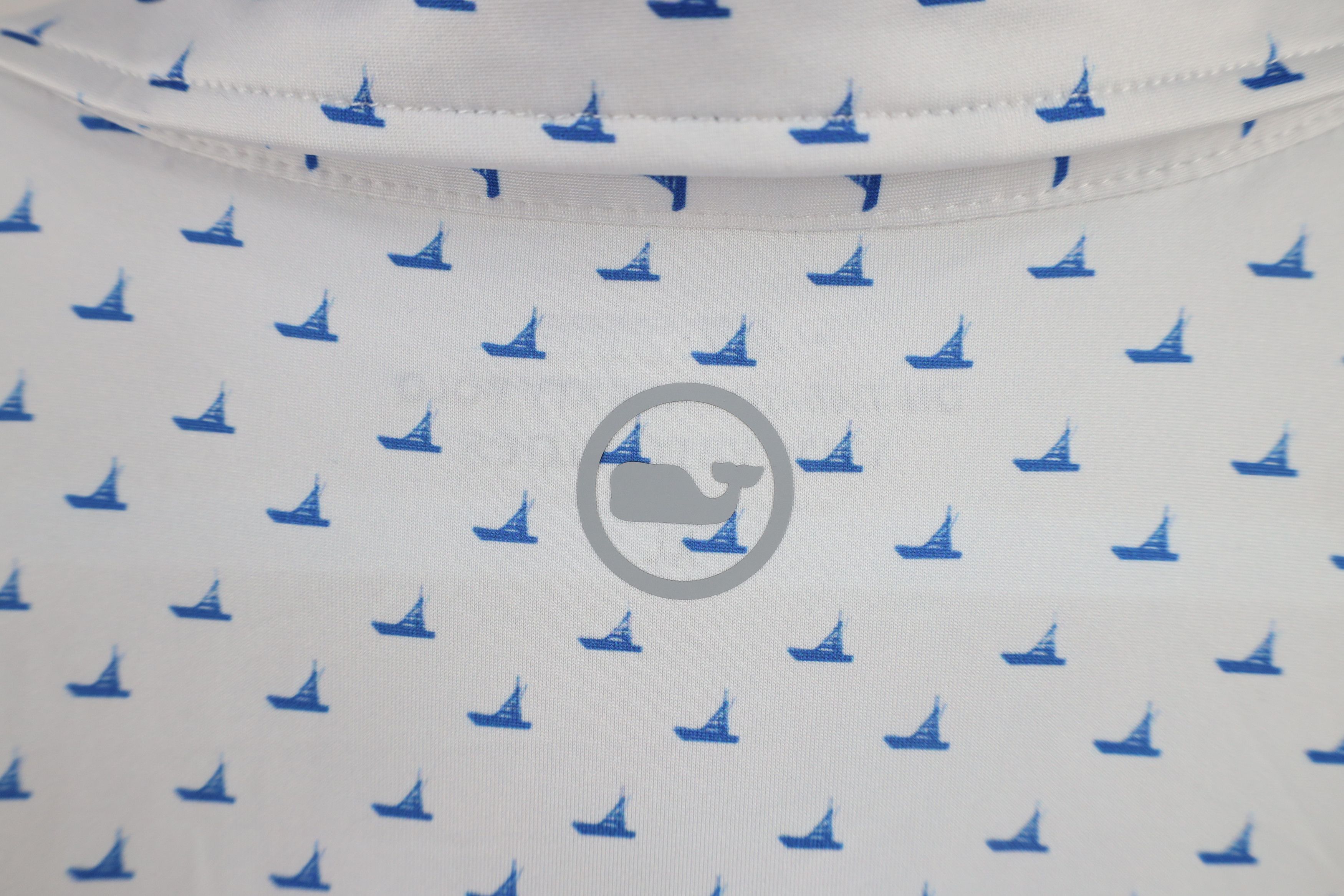 Vineyard Vines × Vintage Vineyard Vines Go Sankaty Sailboat All Over Print Whale Polo Size US XL / EU 56 / 4 - 7 Thumbnail