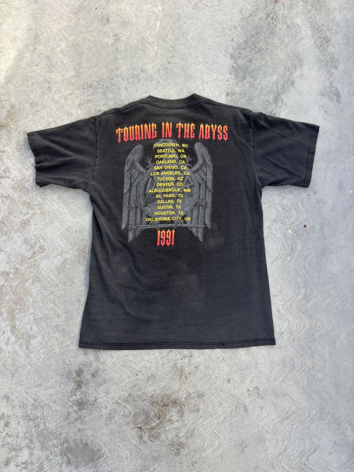Band Tees Vintage 90s Slayer Tour T Shirt Size US L / EU 52-54 / 3 - 2 Thumbnail