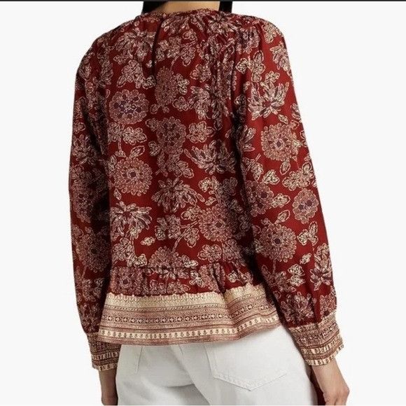 Veronica Beard Veronica Beard Kester Floral Blouse Size XS / US 0-2 / IT 36-38 - 2 Thumbnail