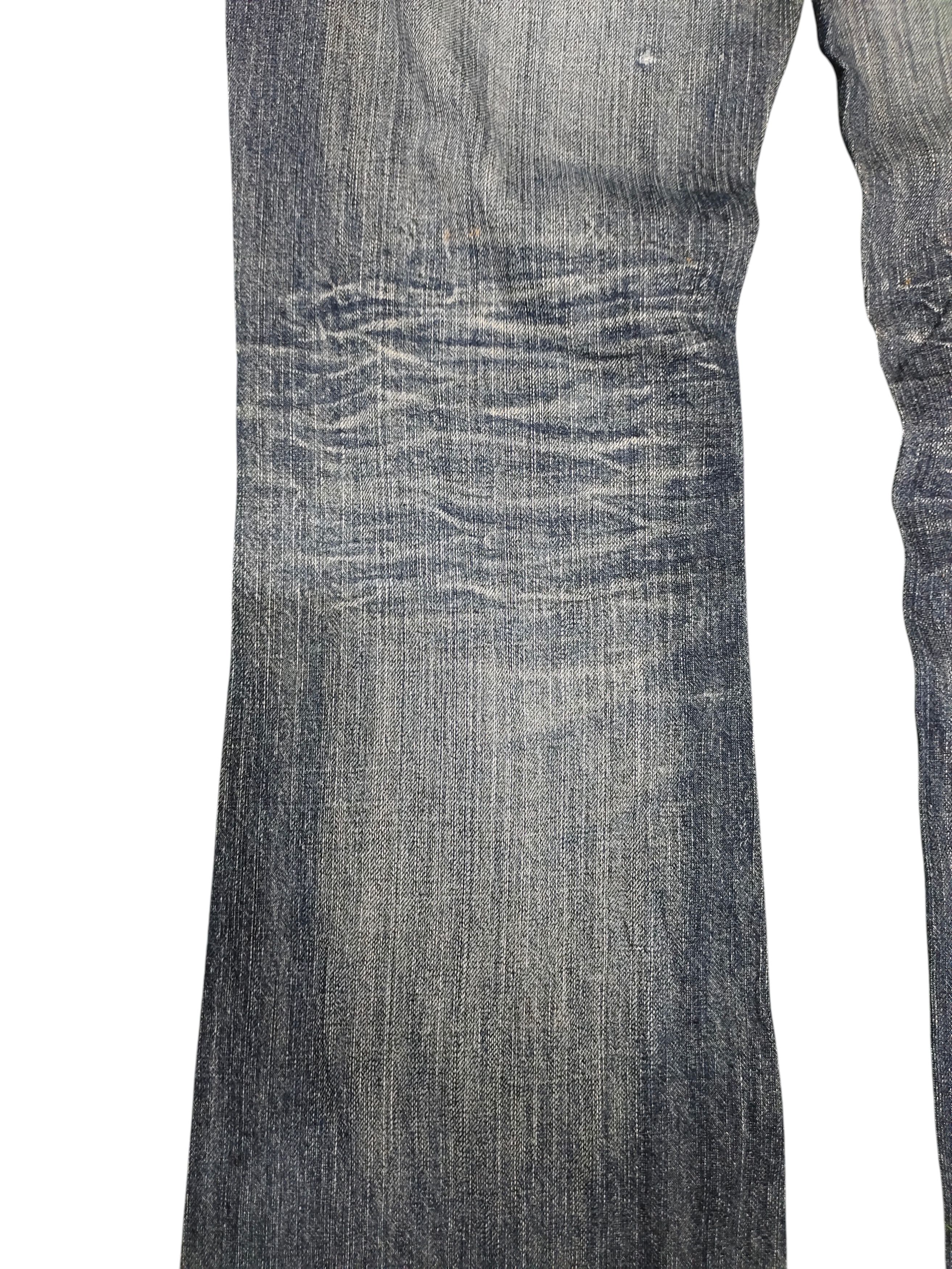 Le Grande Bleu (L.G.B.) Flare Jeans True Brit Embroidered Denim Bootcut Low Rise Size US 30 / EU 46 - 5 Thumbnail