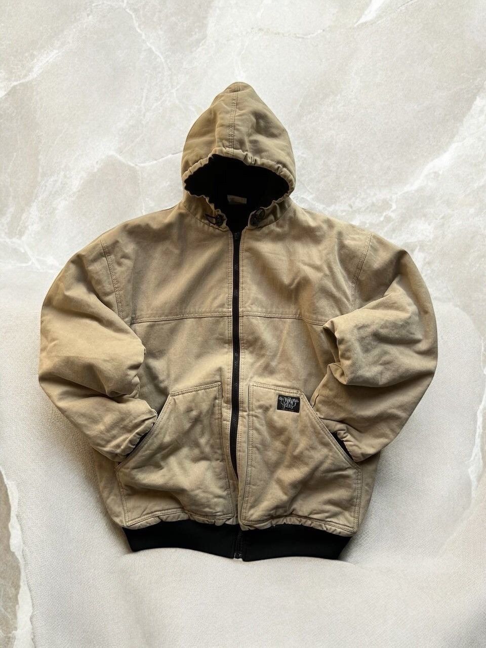 Rap Tees × Vintage MELLOW Hip Hop ACTIVE JACKET Zip up WORKER hooded heavy y2k Size US M / EU 48-50 / 2 - 1 Thumbnail