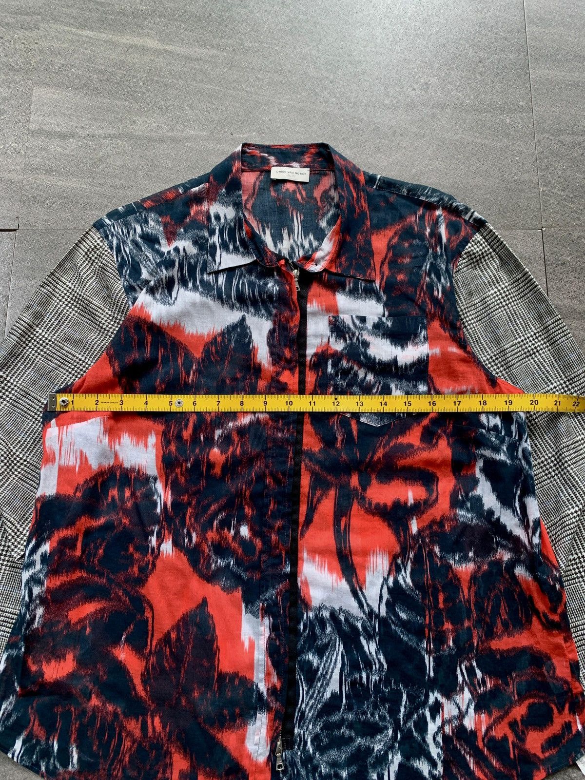 Dries Van Noten FREE IMPORT TAX Tie Dyed/Plaid Light Cotton Shirt Size US S / EU 44-46 / 1 - 10 Thumbnail