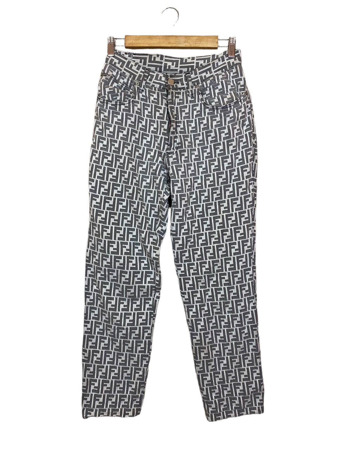 Fendi Vintage fendi pant zucca monogram Size US 28 / EU 44 - 1 Thumbnail