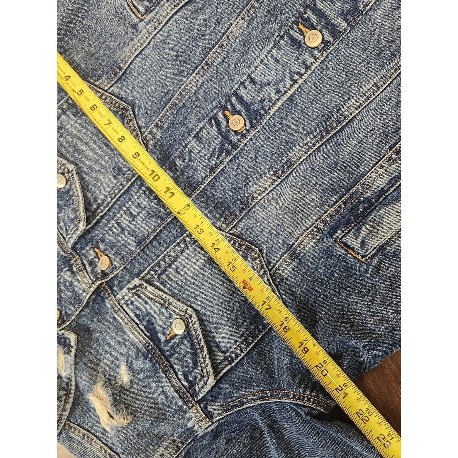 Von Dutch New Von Dutch Denim Jacket Mens Wings Eye Patch Button Up Size US M / EU 48-50 / 2 - 9 Thumbnail