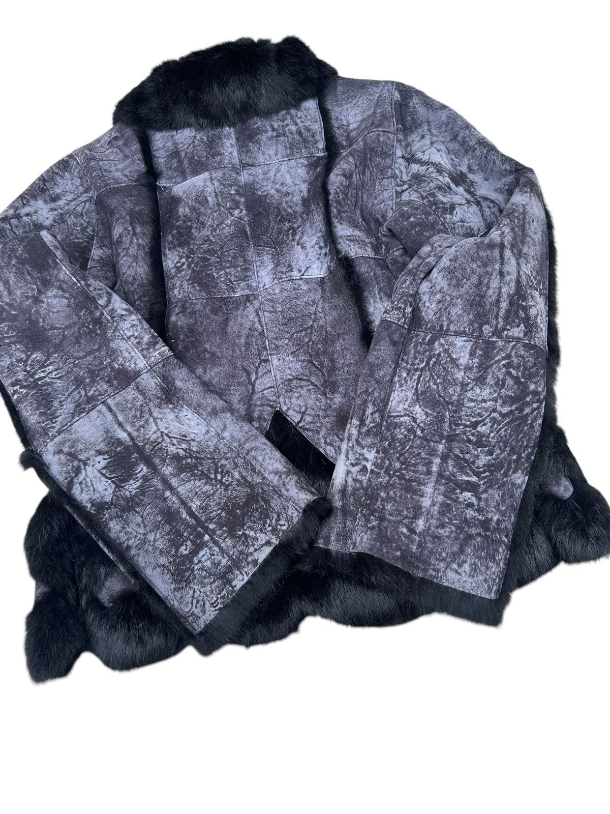 If Six Was Nine Unknown Japan Brand Patchwork Rabbit Leather Fur Jacket Size US S / EU 44-46 / 1 - 23 Thumbnail