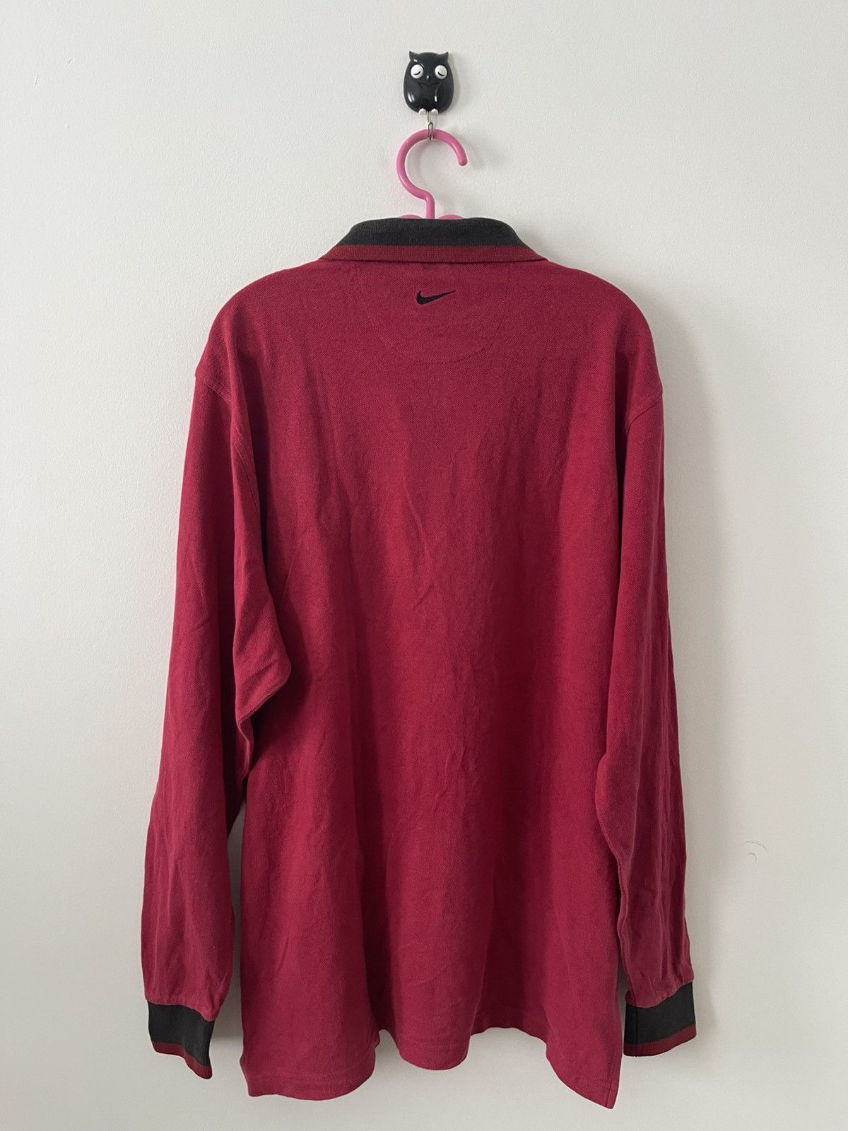 Nike Rare Vintage NIKE Long Sleeve Polo Shirt Size US L / EU 52-54 / 3 - 9 Thumbnail
