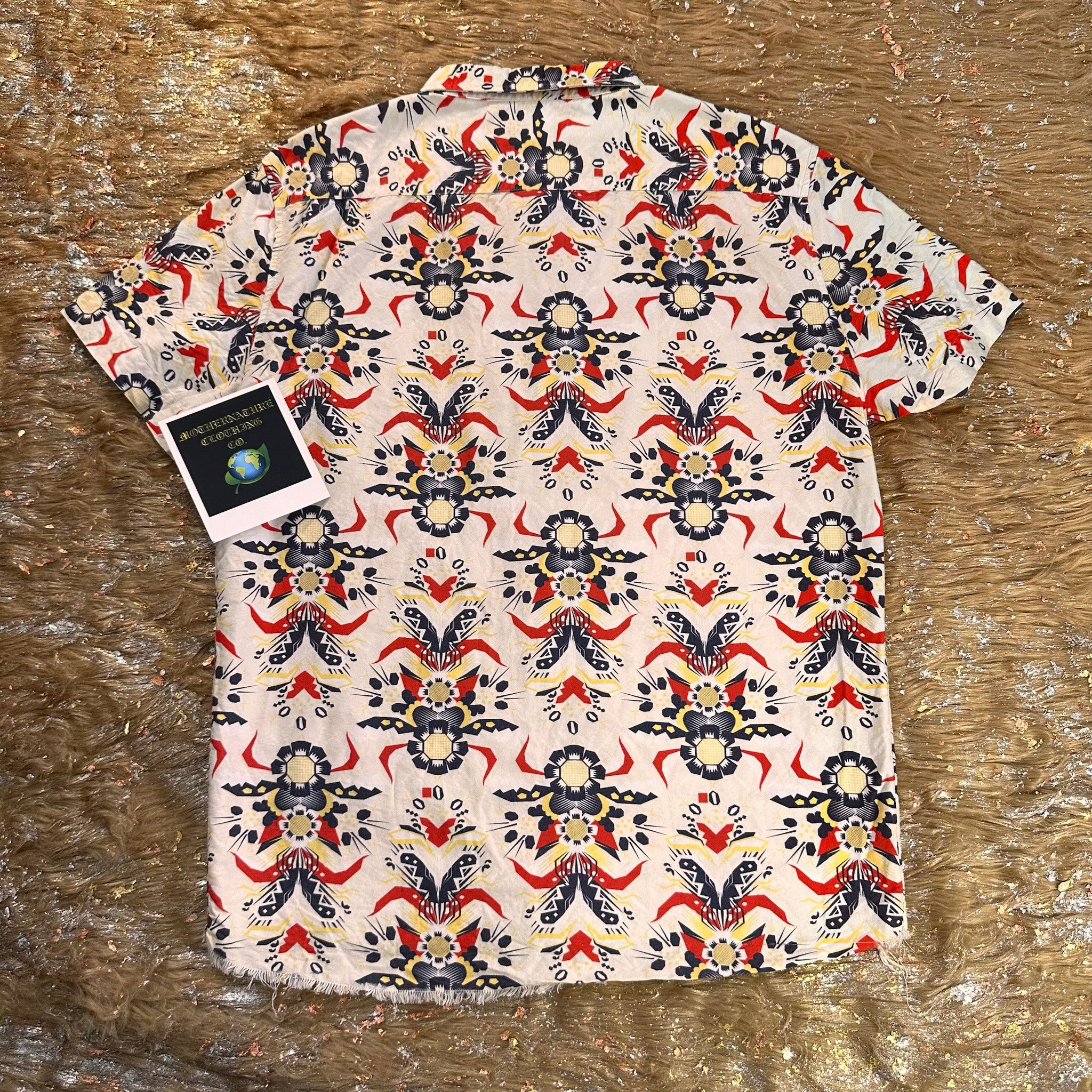 Vintage PIECE UNIQUE SUNFLOWER AZTEC S/S ZIP UP Size US M / EU 48-50 / 2 - 2 Thumbnail