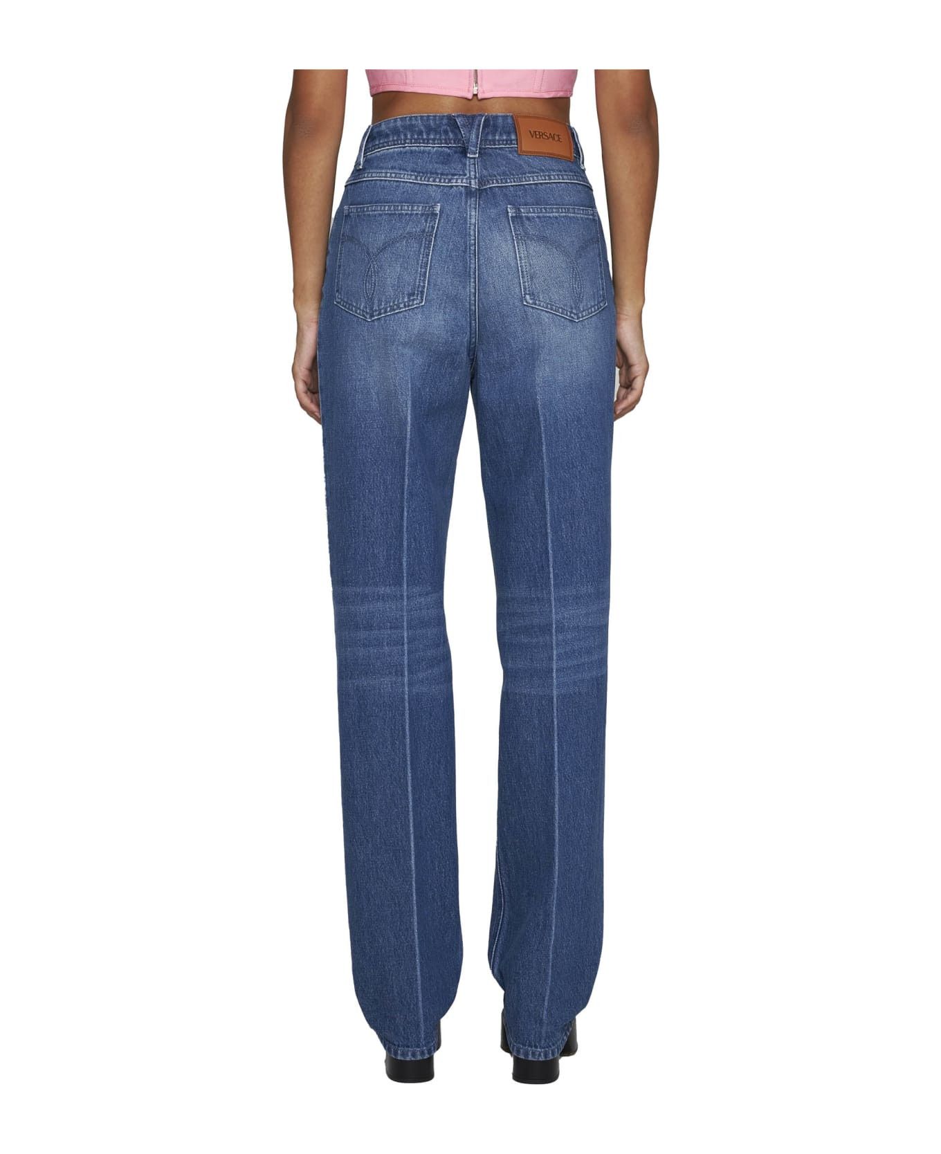 Versace o1y0226 Denim Pant in Blue Size 28" / US 6 / IT 42 - 3 Thumbnail