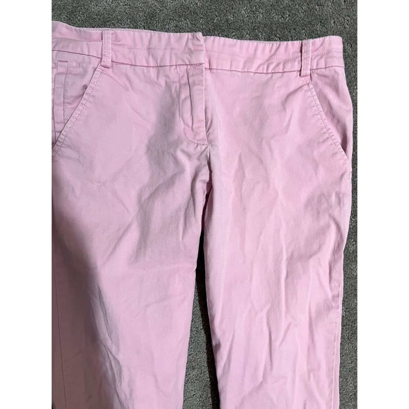 Avenue New York & Company Stretch Pants Women Size 0 Pink Ankle Pants Size 25" / US 0 / IT 36 - 2 Thumbnail