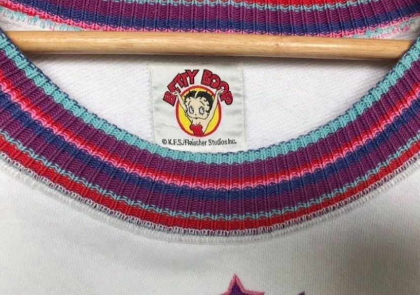 Vintage Rare🔥 Vintage 90s Betty Boobs Embroidered Logo Sweatshirt Size L / US 10 / IT 46 - 3 Thumbnail