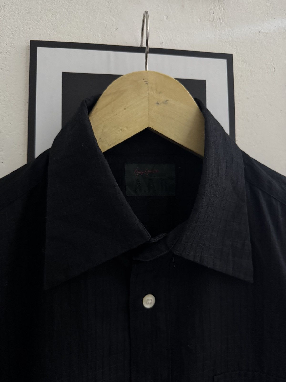 Yohji Yamamoto Vintage Yohji Yamamoto Durban A.A.R Black Shirt Size US M / EU 48-50 / 2 - 2 Thumbnail