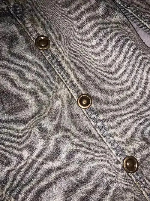 Designer Washed Old Big Print Flare Jeans Retro Size US 30 / EU 46 - 4 Thumbnail