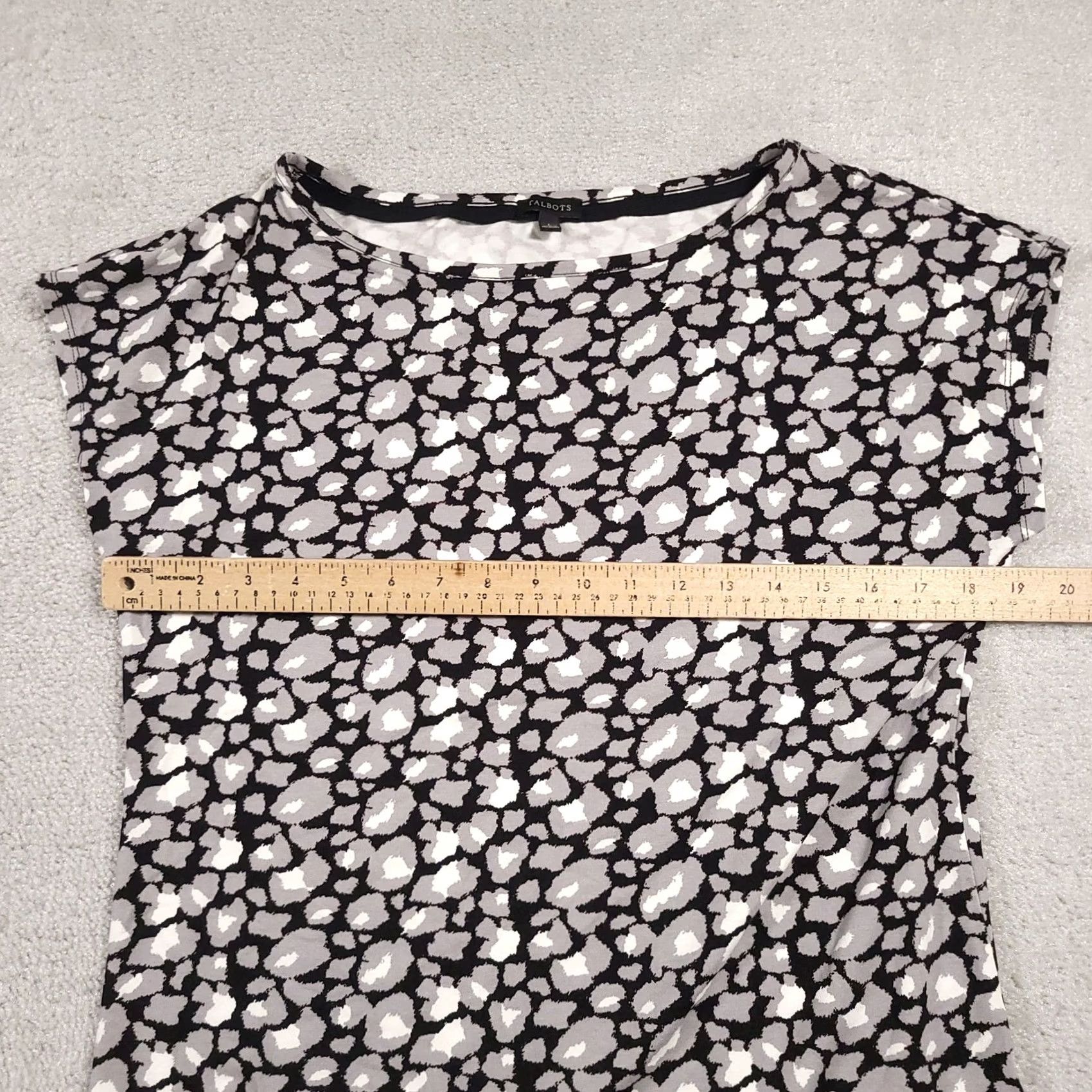 Talbots Talbots Shirt Womens Large Abstract Print Stretch Rayon Spandex Top Blouse Size L / US 10 / IT 46 - 7 Thumbnail
