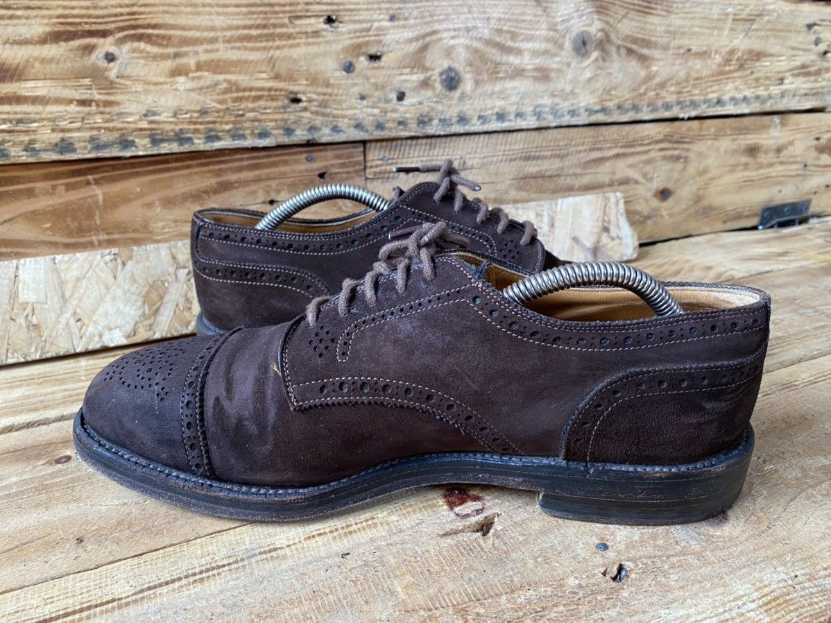 Alden Alden oxford brown suede cap-toe leather shoes sz 8E Size US 8 / EU 41 - 12 Thumbnail