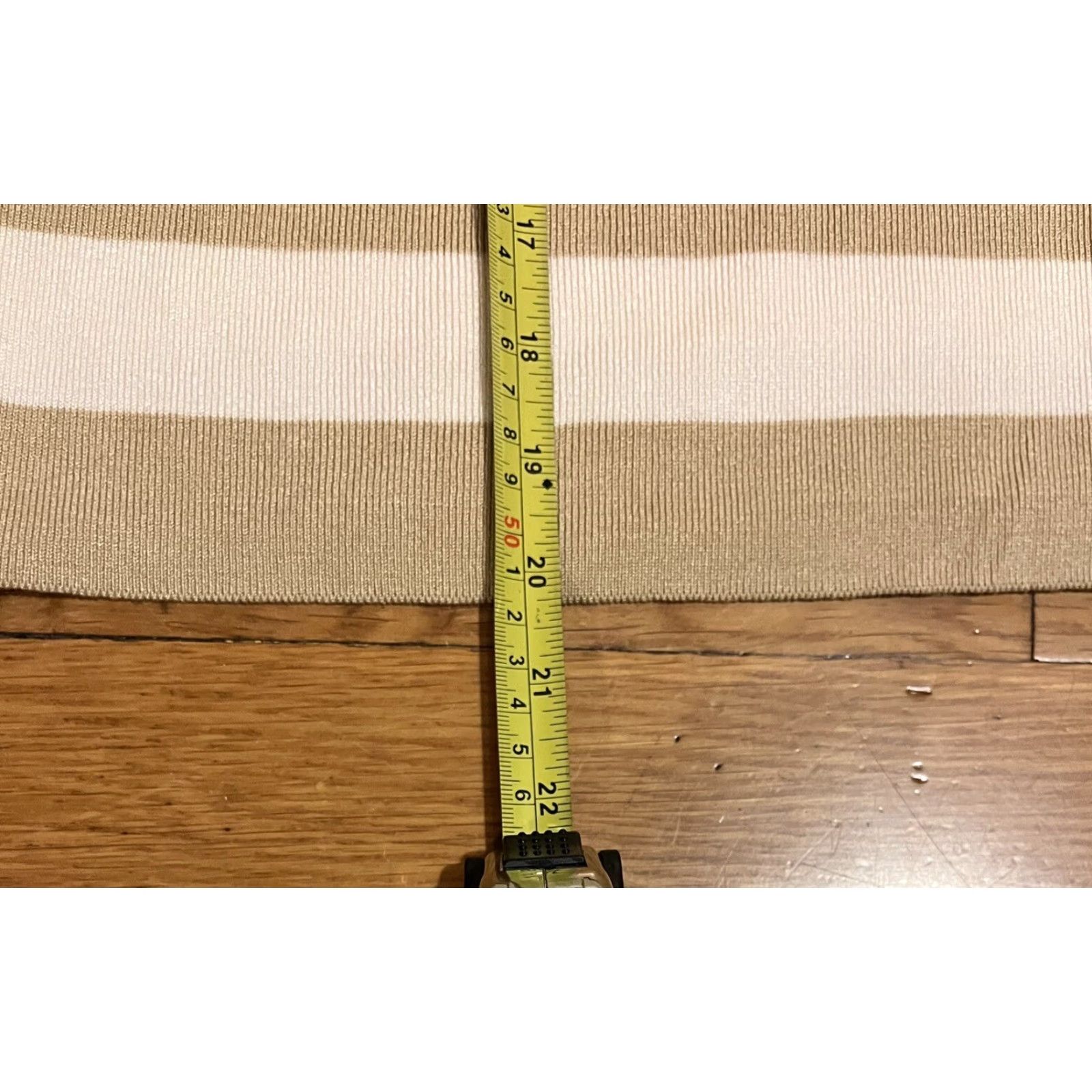 Melissa VINTAGE Mel & Lisa Sweater Turtleneck Crop Women’s Large Beige White Striped Size L / US 10 / IT 46 - 8 Thumbnail