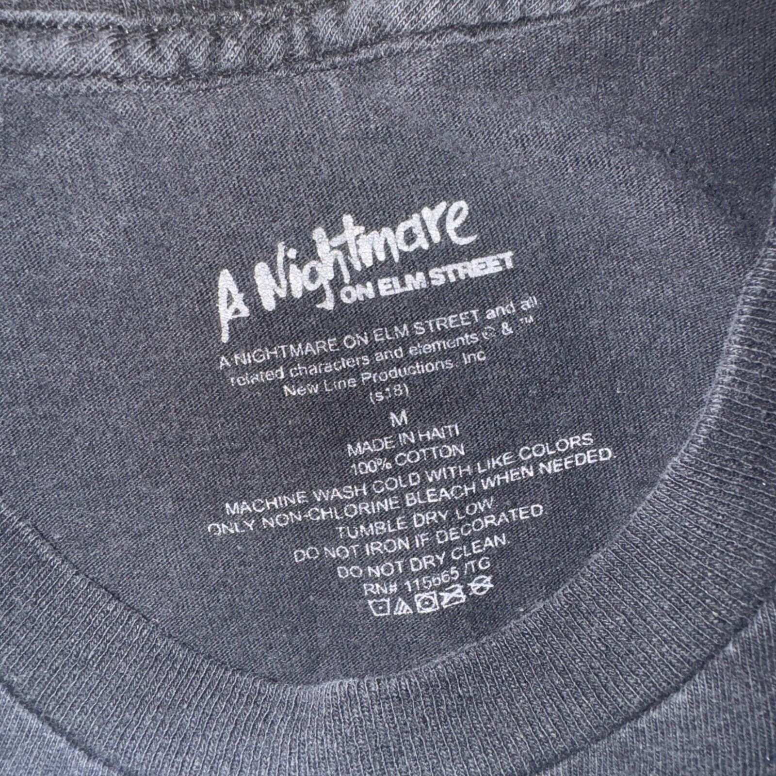 Band Tees × Vintage A Nightmare On Elm Street Medium 19x27 Long Sleeve Black Size US M / EU 48-50 / 2 - 5 Thumbnail