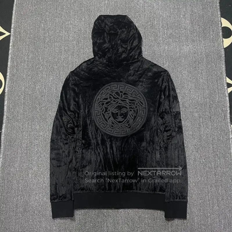 Versace Versace Black Cotton Men's Hooded Jacket . Size US XS / EU 42 / 0 - 2 Thumbnail