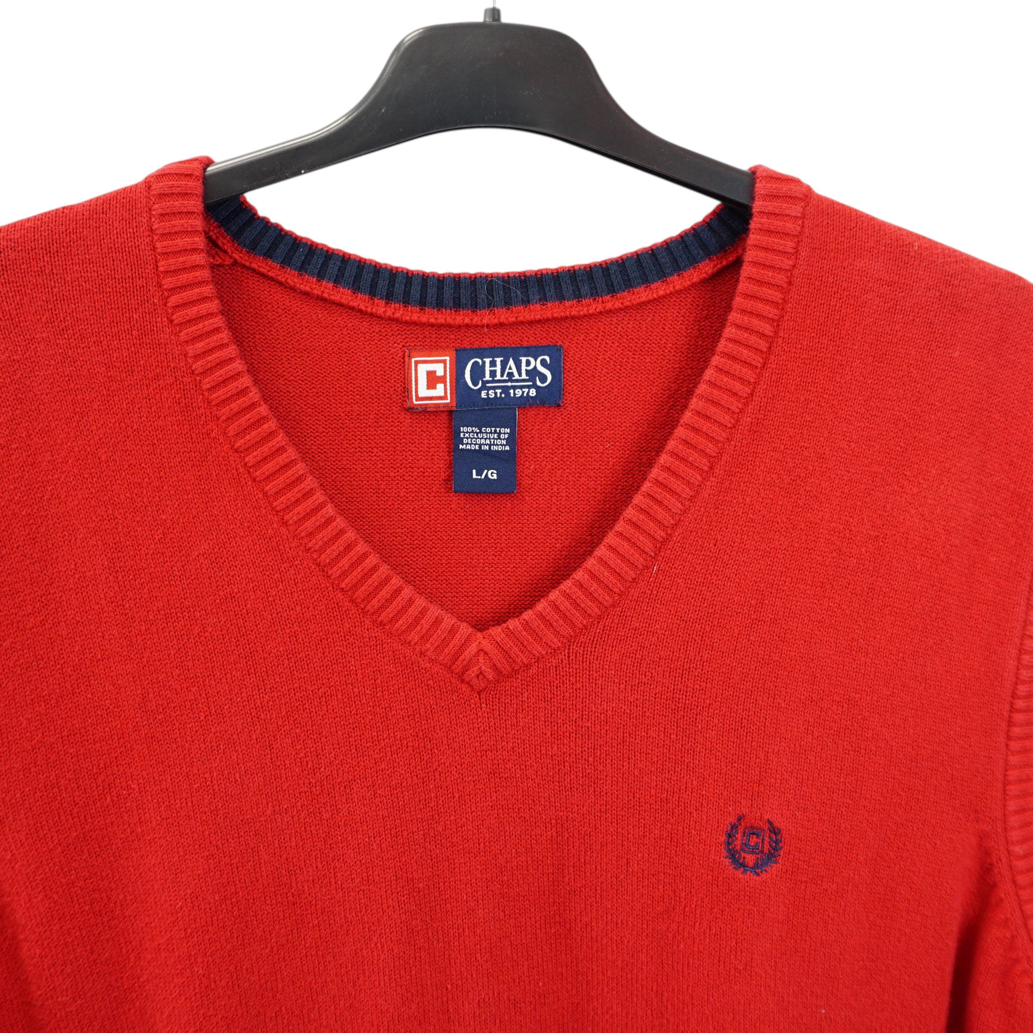 Chaps × Vintage Archive Embroidery Logo Sleeveless Sweater Size US L / EU 52-54 / 3 - 2 Thumbnail