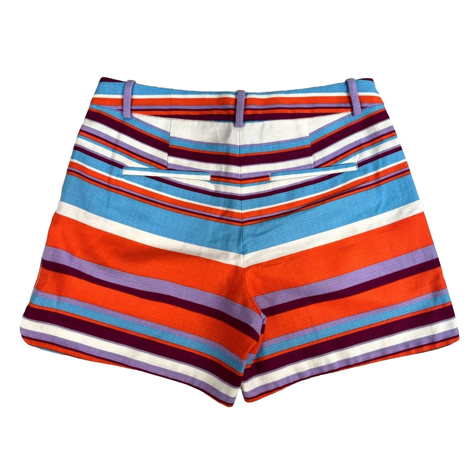 J.Crew NWT J.CREW Multicolor Striped Midrise Shorts Shirt Women's Size 2 XS XL? Size 40" / US 18 - 2 Thumbnail