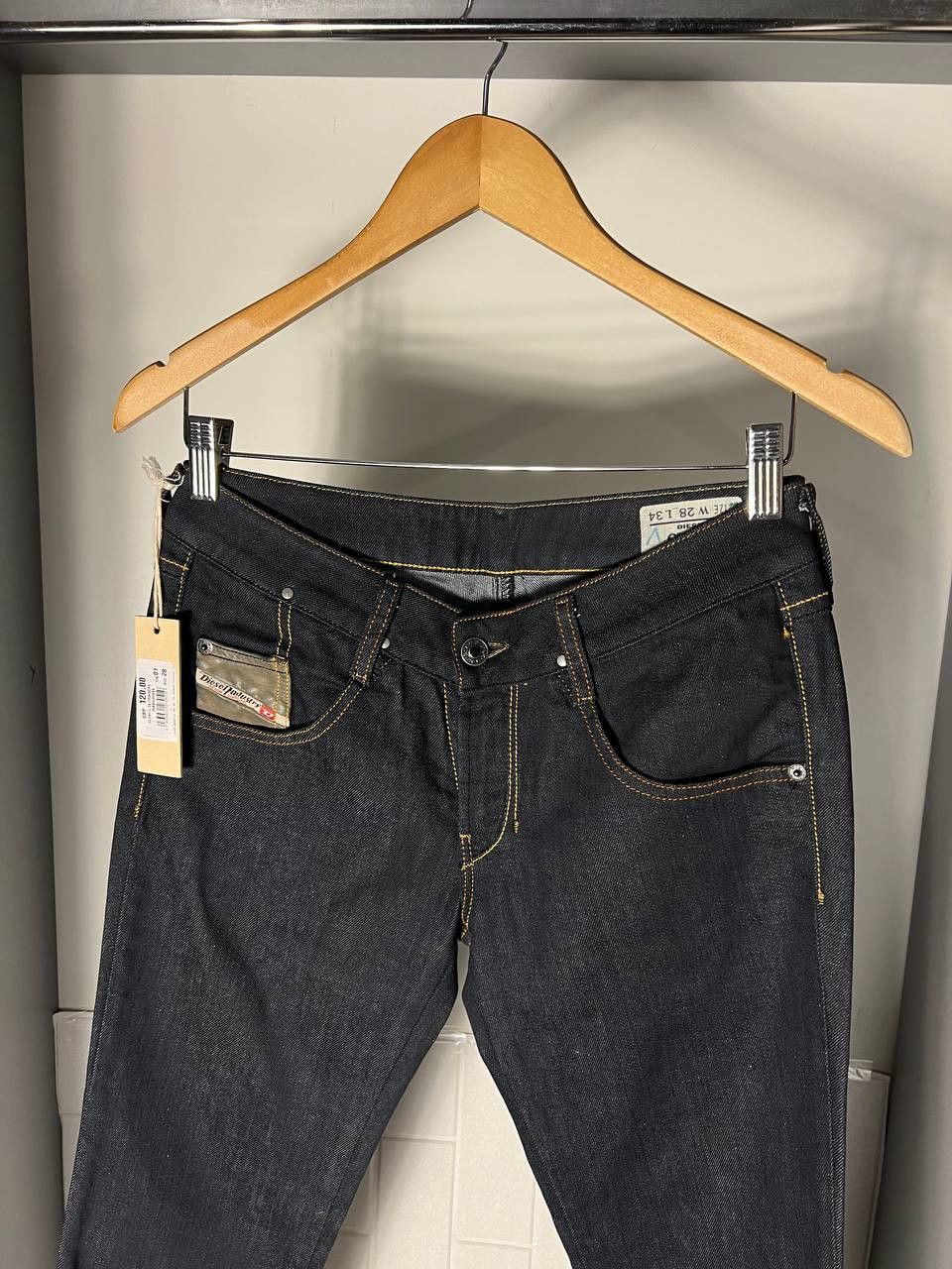 Diesel VINTAGE DIESEL INDUSTRY DENIM DIVISION DENIM SKINNY Y2K 90s Size 28" / US 6 / IT 42 - 6 Thumbnail