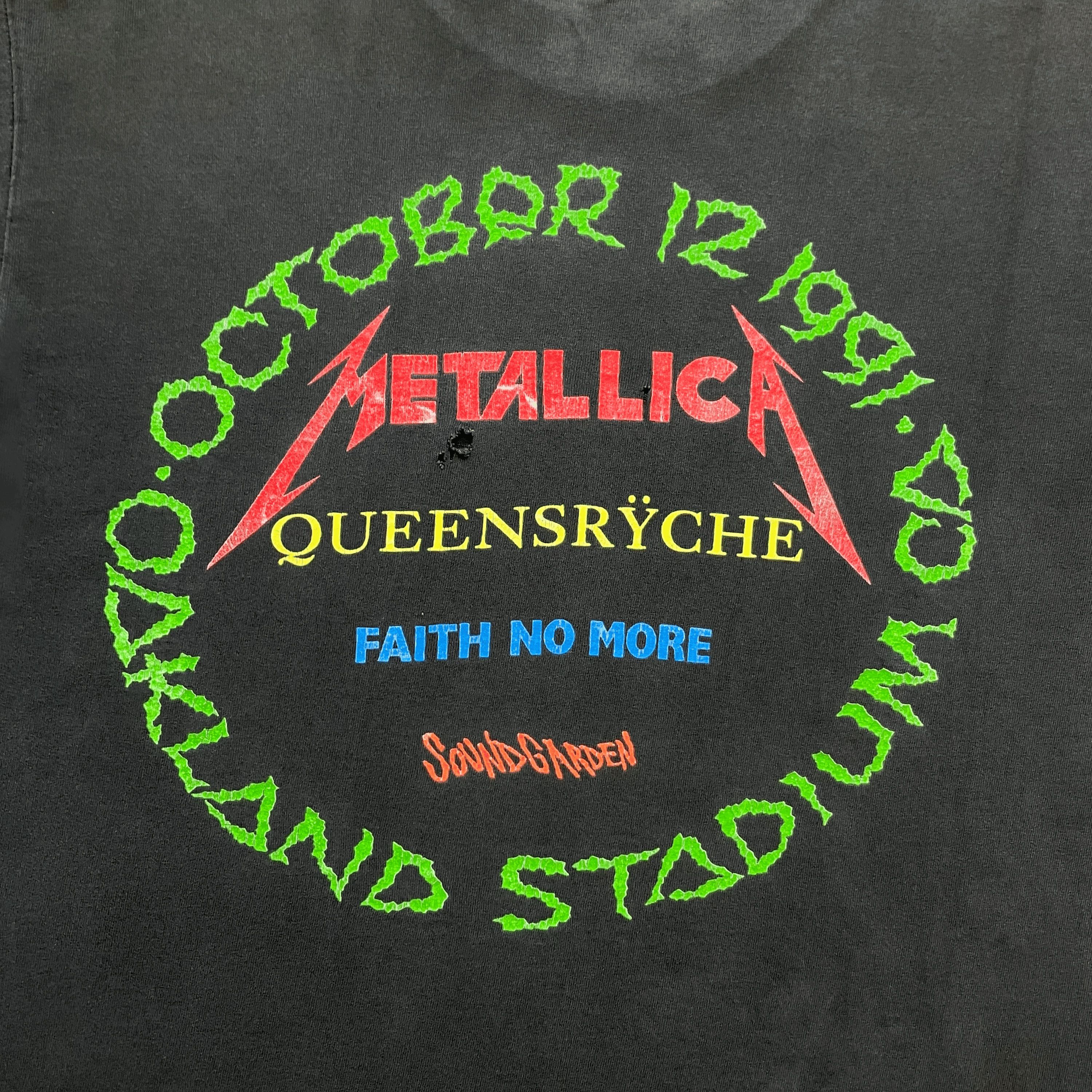Band Tees Vintage 1991 Day On The Green Pushead T-Shirt Size US L / EU 52-54 / 3 - 6 Thumbnail
