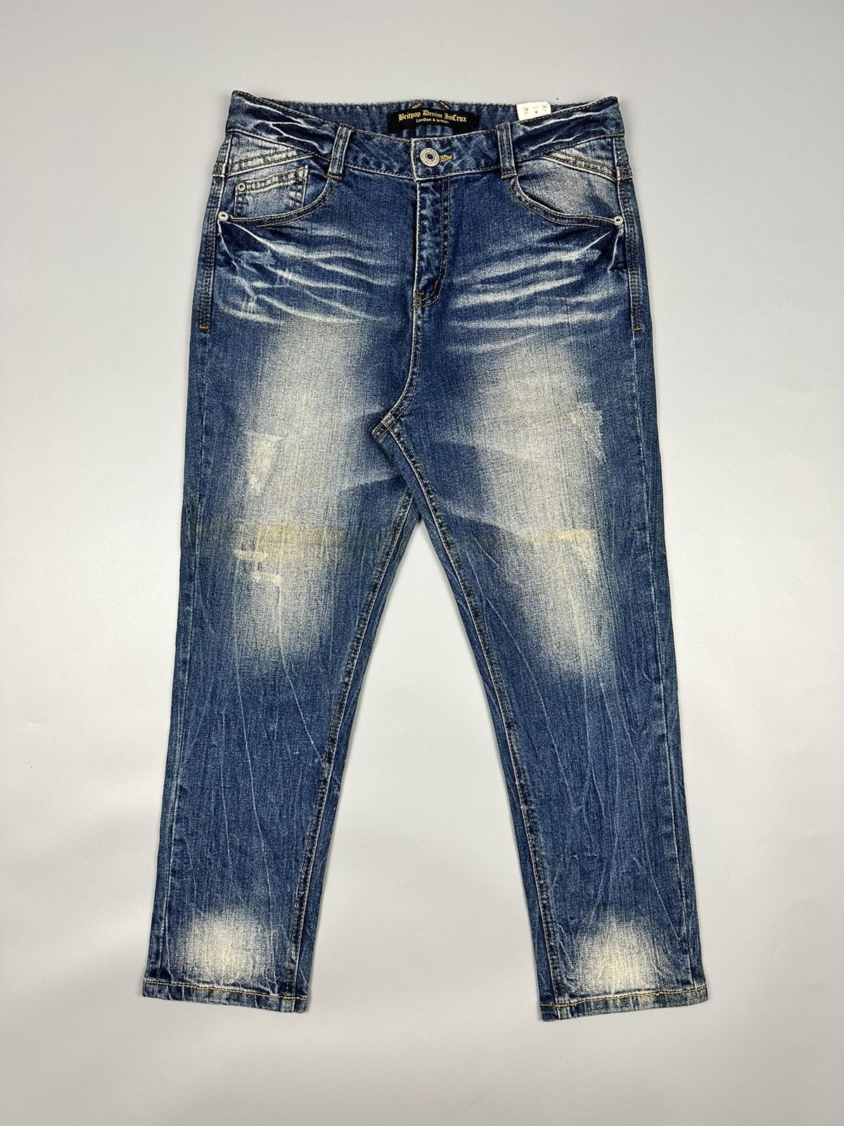 If Six Was Nine Britpop Crux London British Whiskered Denim Size US 32 / EU 48 - 1 Thumbnail