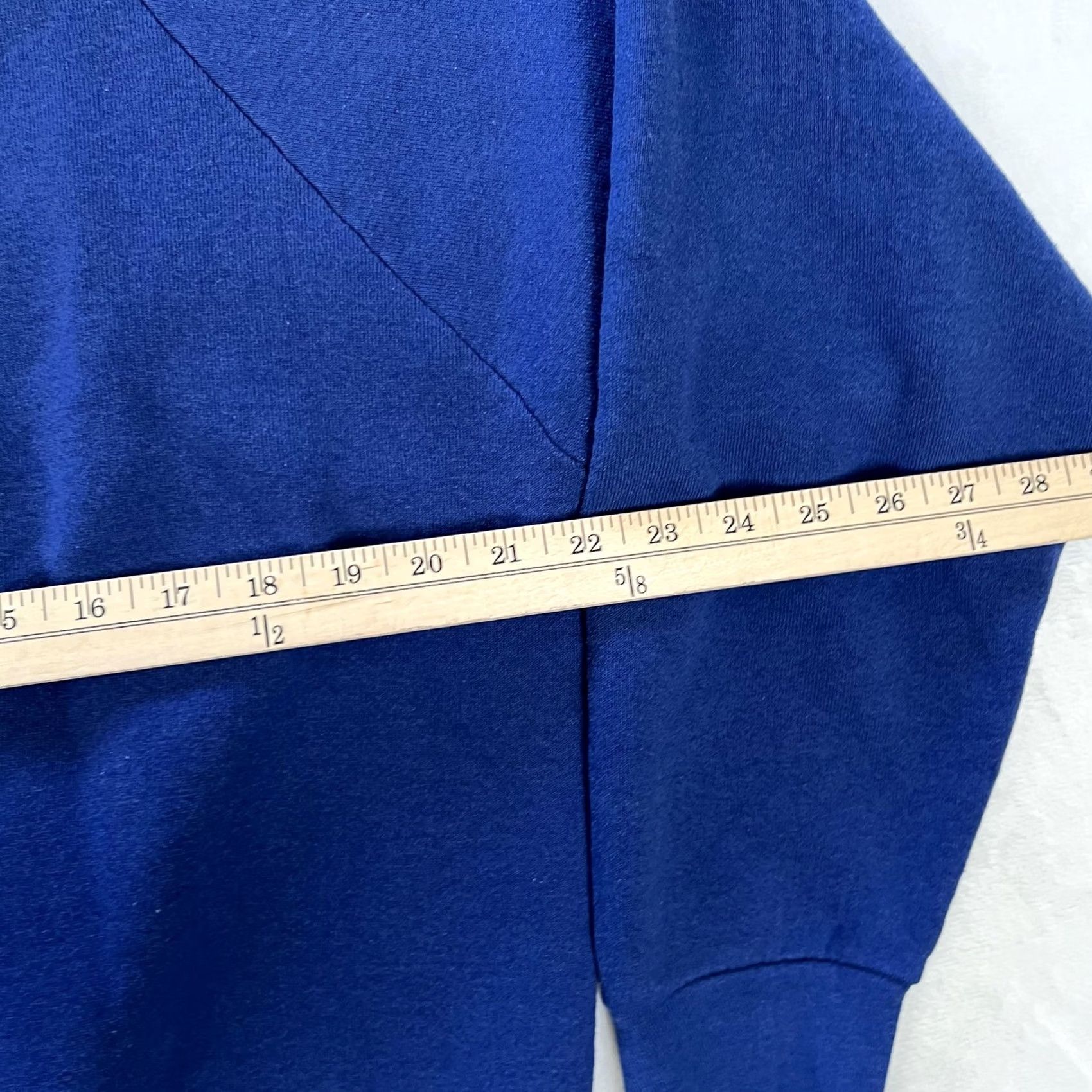 Fruit Of The Loom VINTAGE Fruit Of The Loom Raglan Sweatshirt Mens XL Blue Blank Fleece Crewneck Size US XL / EU 56 / 4 - 4 Thumbnail