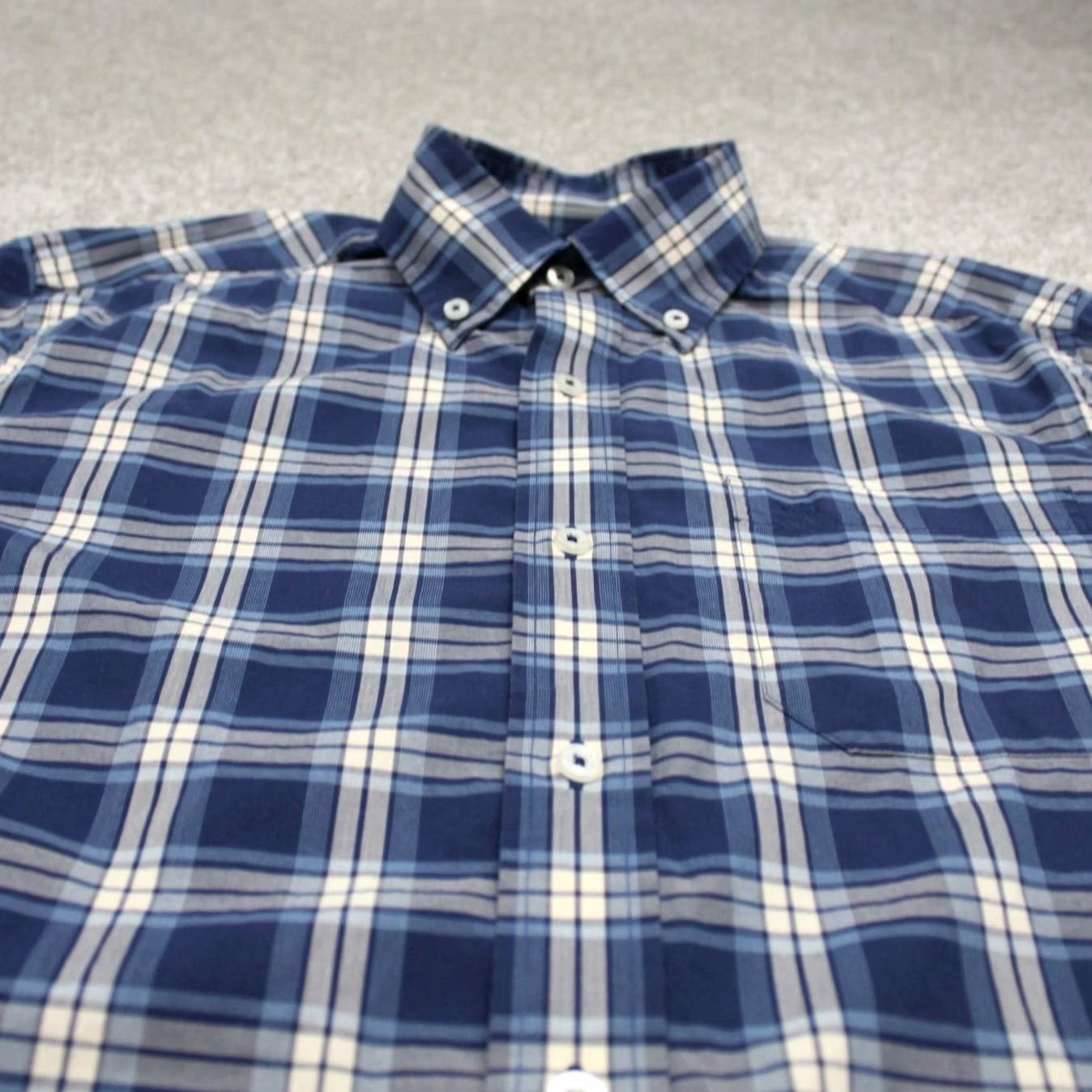 Southern Tide Southern Tide Shirt Mens Small Blue/ tan Cotton Stretch L/S Button-Up Size US S / EU 44-46 / 1 - 4 Thumbnail