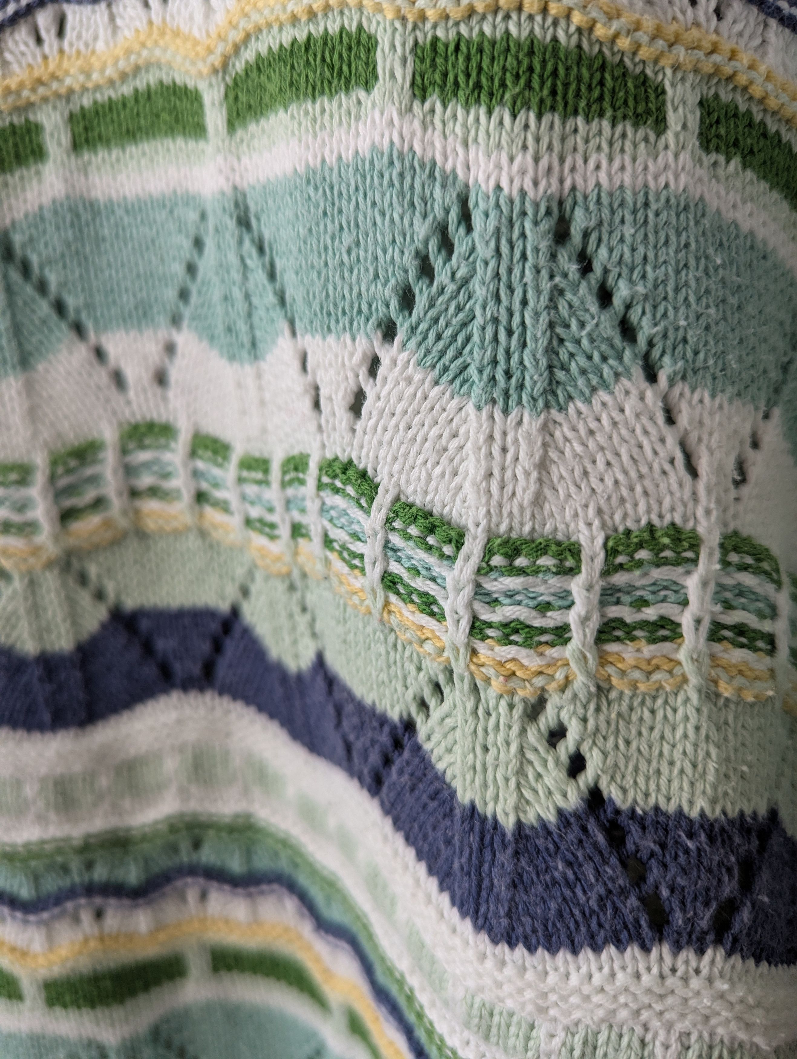 Vintage Cotton Vintage Knit Sweater Pastel Green Blouse Short Sleeve Size L / US 10 / IT 46 - 7 Thumbnail