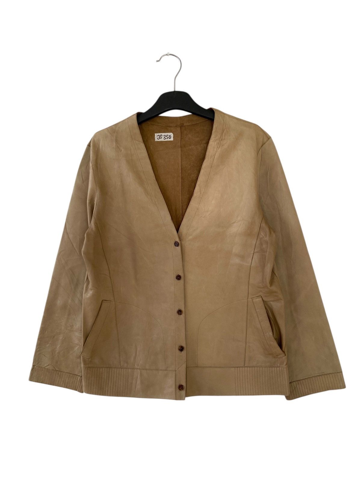 Japanese Brand Hiroki Reversible Leather Cardigan Jacket Size US M / EU 48-50 / 2 - 2 Thumbnail