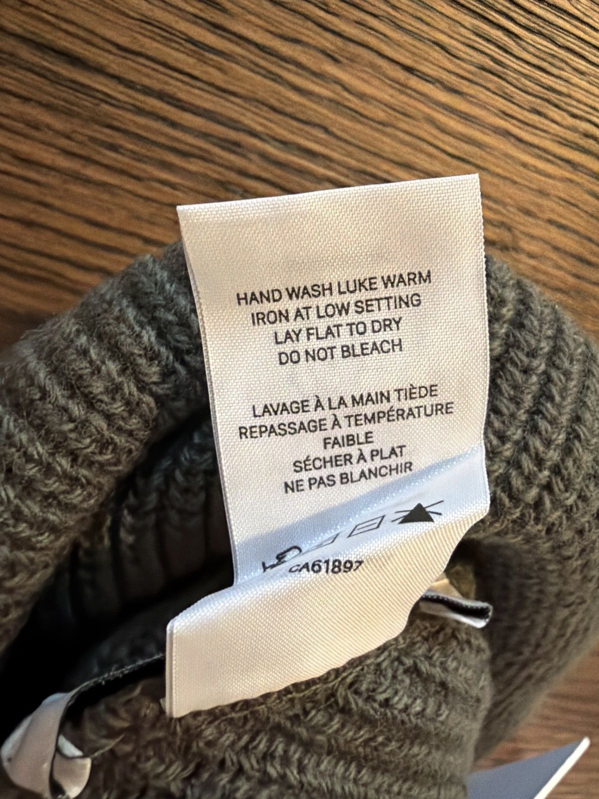JJJJound JJJJound Double Layer Wool Beanie Olive Small Size ONE SIZE - 3 Thumbnail
