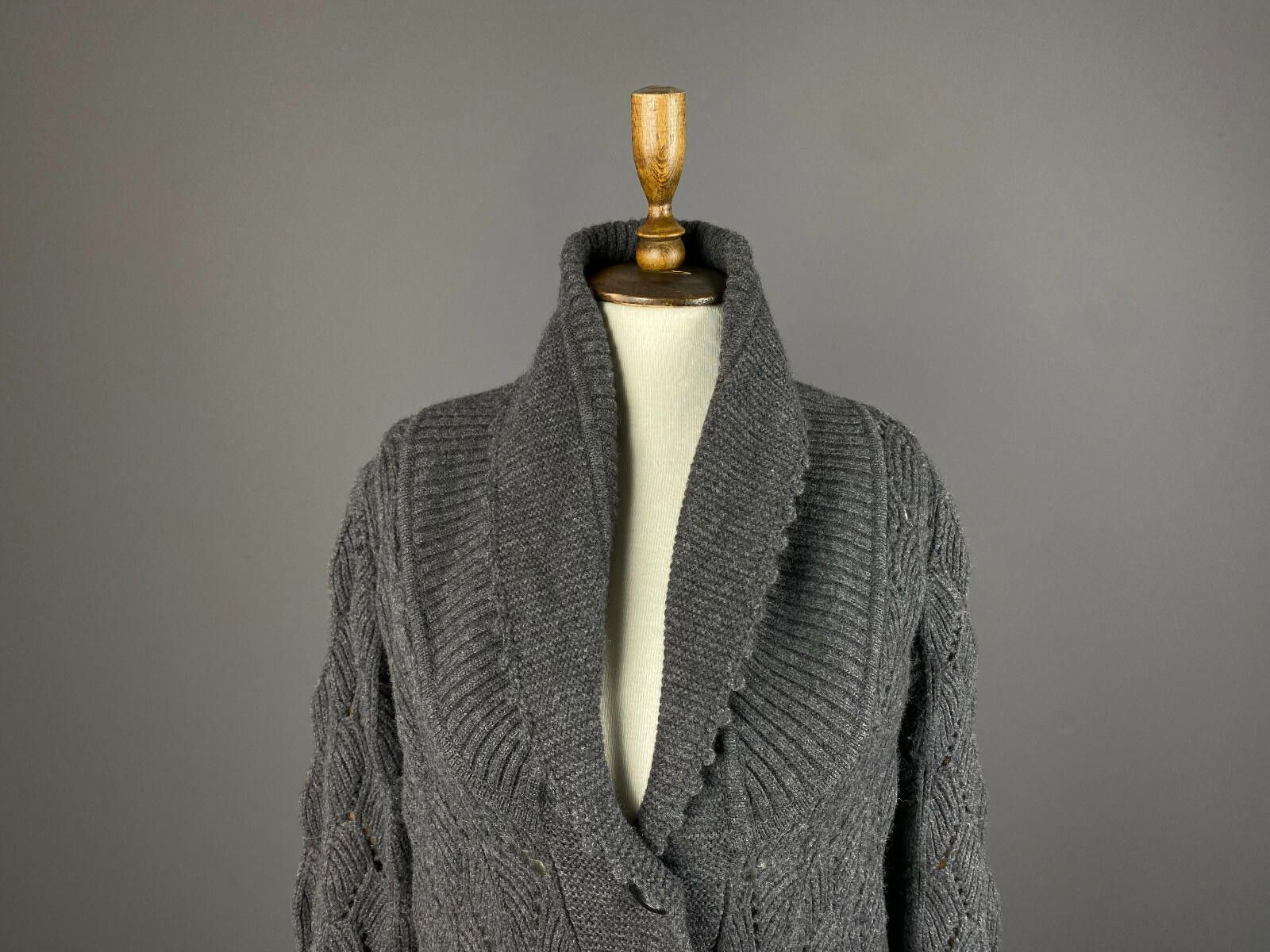 Diane von Furstenberg Ladies Diane von Furstenberg Grey Button Up Knited Dress Size M / US 6-8 / IT 42-44 - 2 Thumbnail