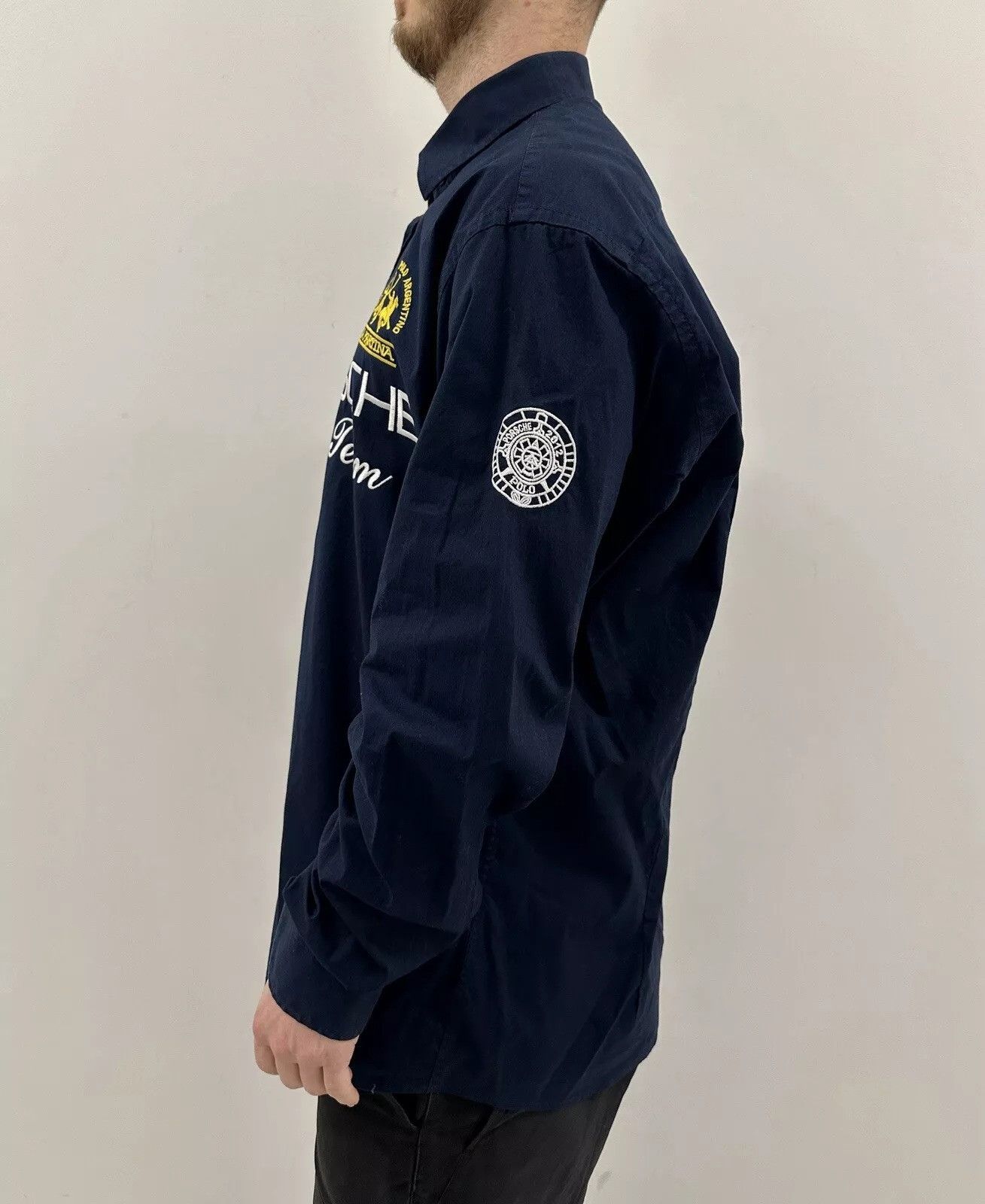La Martina La Martina x Porsche Mens Shirt Navy Blue size XXXL Size US XXL / EU 58 / 5 - 3 Thumbnail
