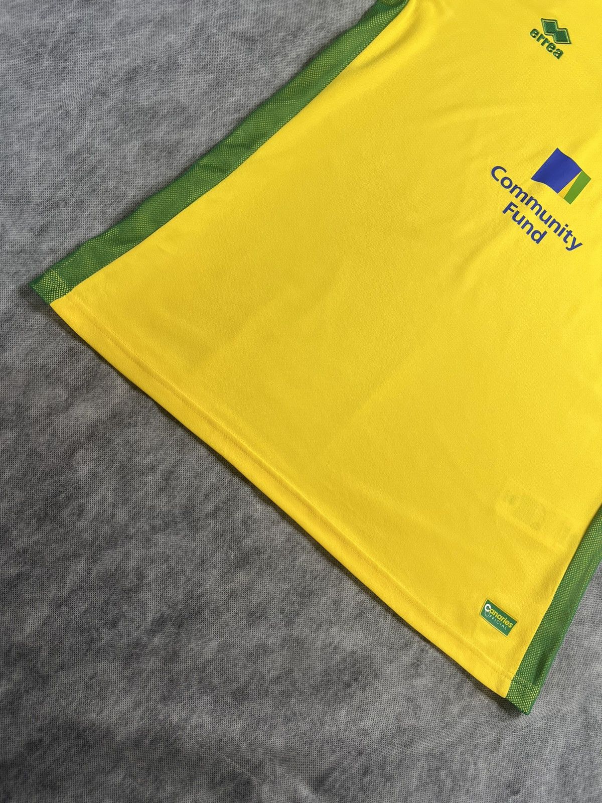 Errea Norwich City Football Shirt Errea XXL Home Kit Jersey 2016 Size US XXL / EU 58 / 5 - 9 Thumbnail