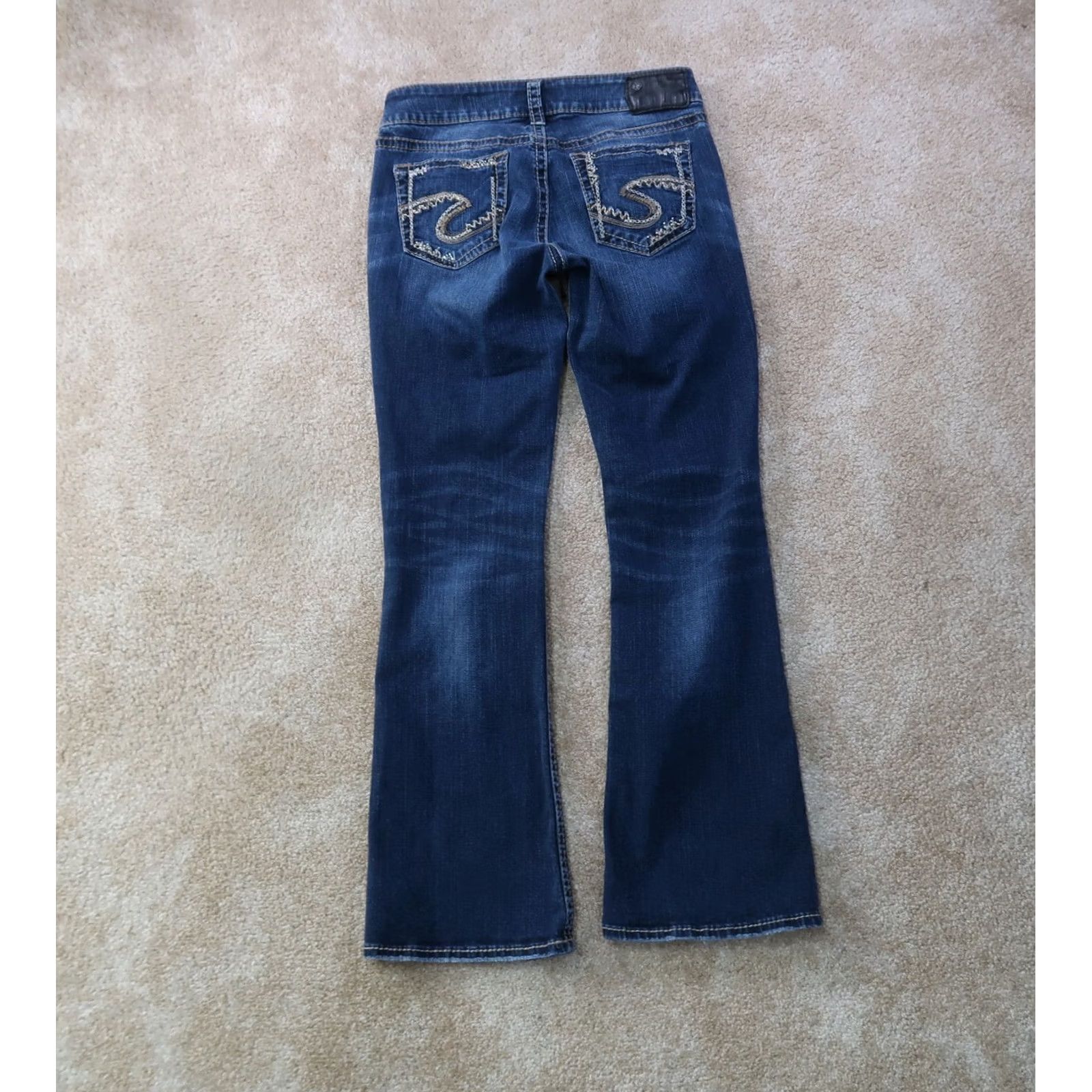 Silver Jeans Co. Silver Jeans Suki Bootcut Jeans Women's 28x31 Blue Denim Stretch Slim 5-Pocket Regular Mids Rise Adult Womens Jeans Size 28" / US 6 / IT 42 - 5 Thumbnail