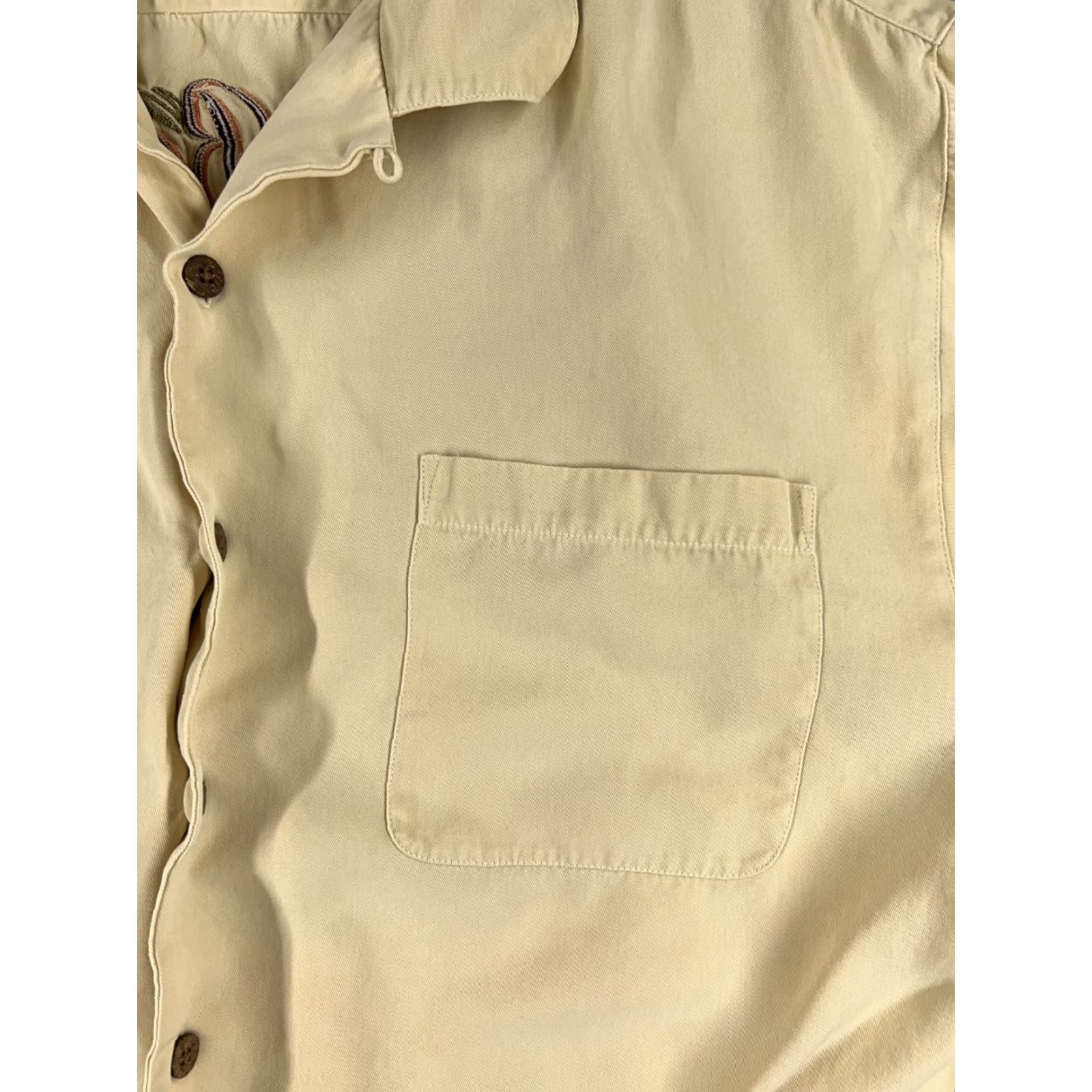 Tommy Bahama VINTAGE Tommy Bahama Shirt Men Extra Large Yellow Embroidered Aloha Beach Resort 2005 Music Size US XL / EU 56 / 4 - 6 Thumbnail