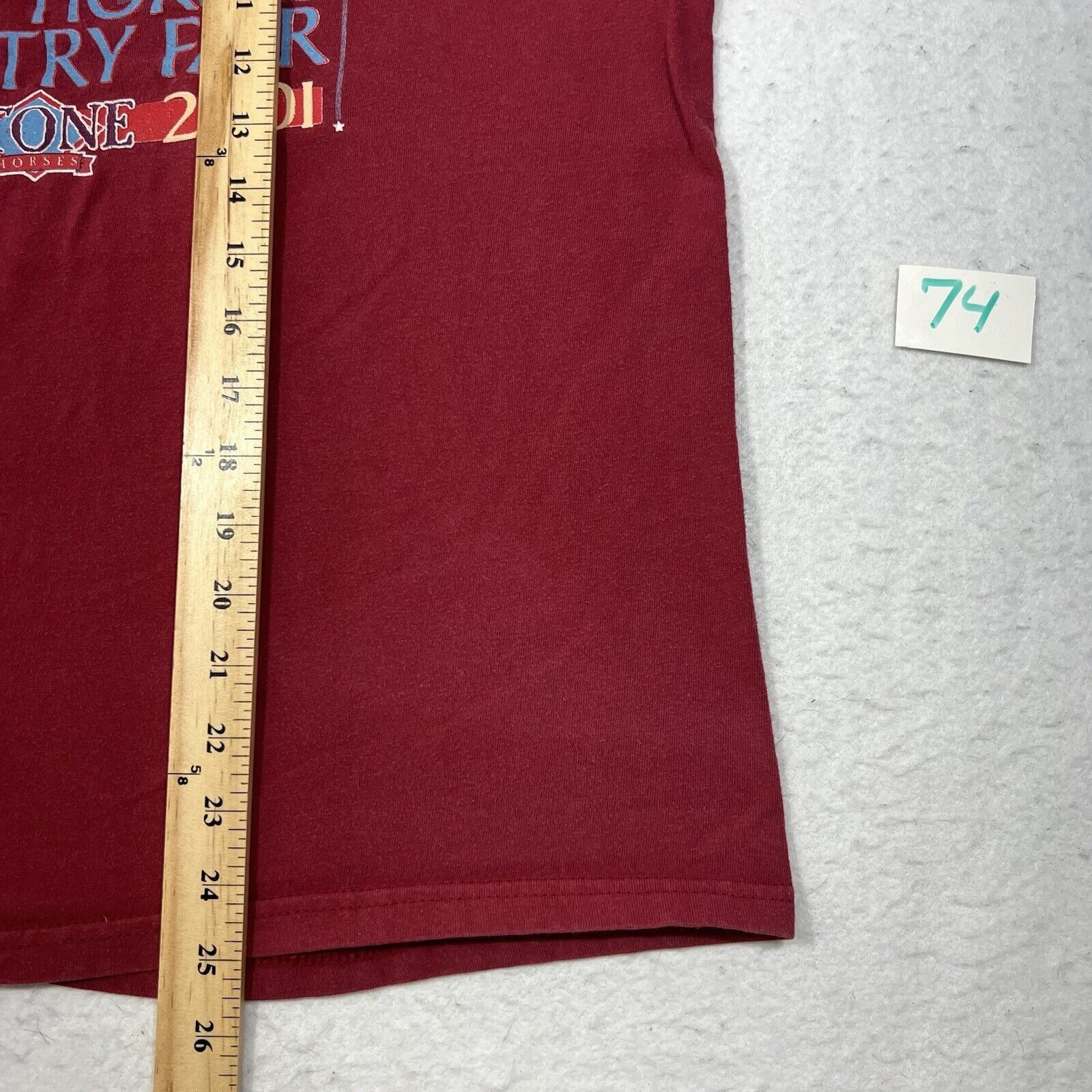 Hanes Vintage Hanes Stone Horses Country Fair Jockey Graphic Tee Size US L / EU 52-54 / 3 - 8 Thumbnail