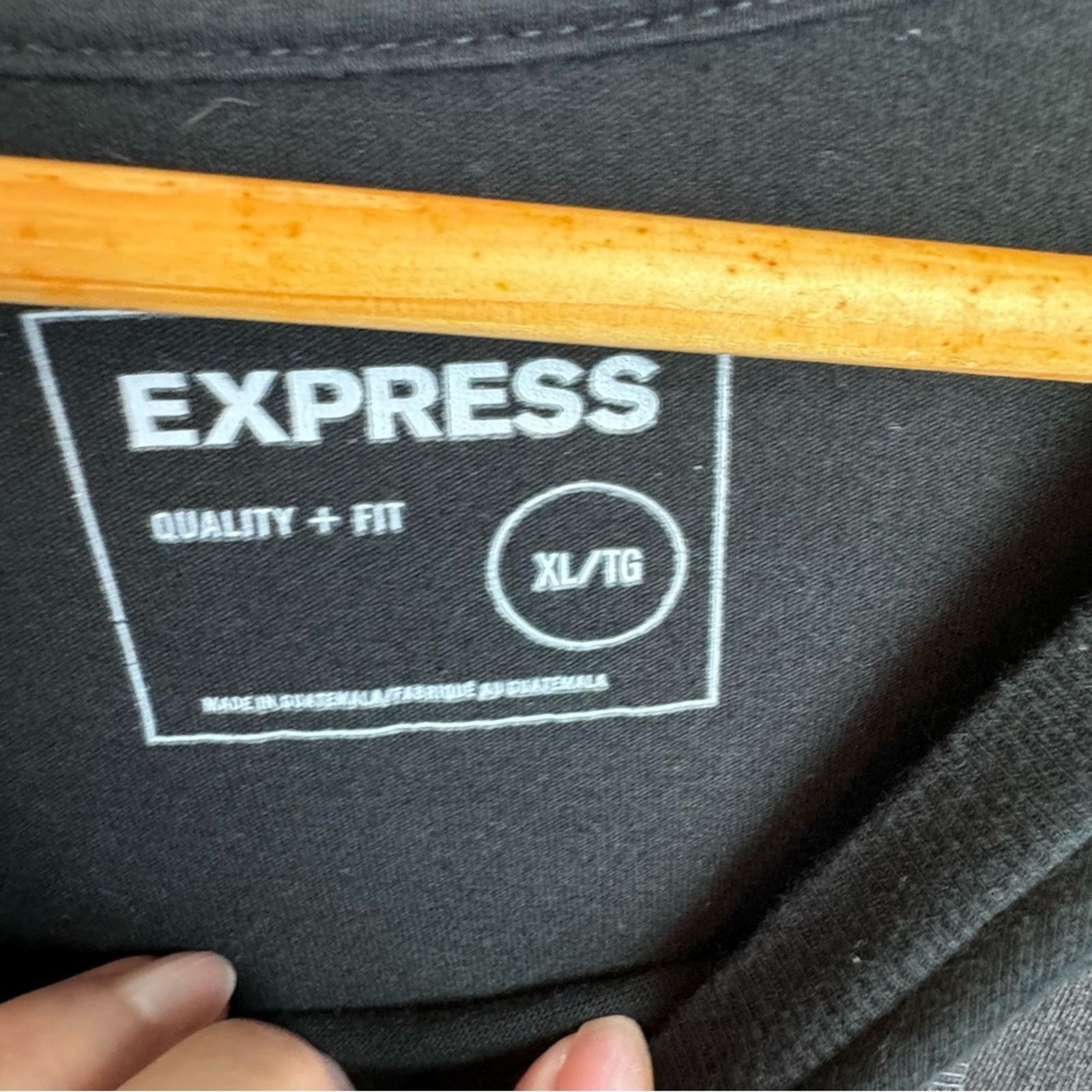 Express Express Black Logo Crewneck Tee Shirt Men’s Size XL Size US XL / EU 56 / 4 - 8 Thumbnail