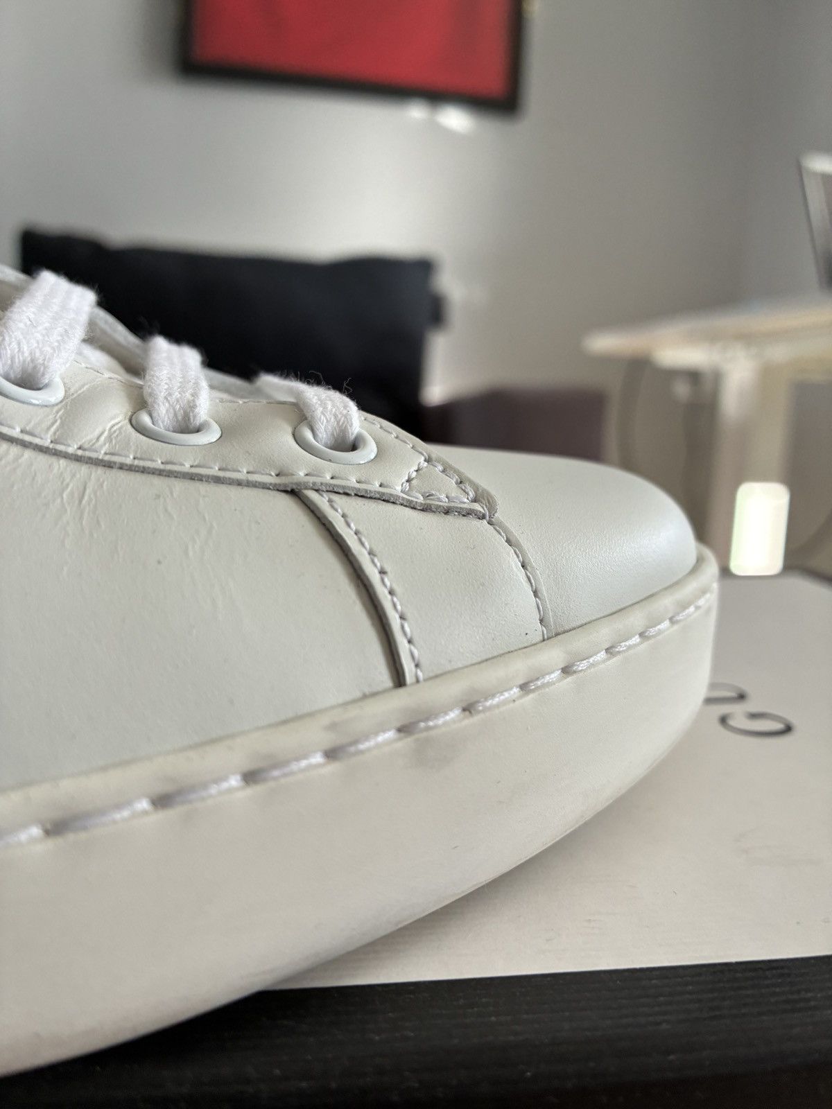 Gucci Gucci Ace Classic Leather Sneaker Size US 10 / EU 43 - 10 Thumbnail