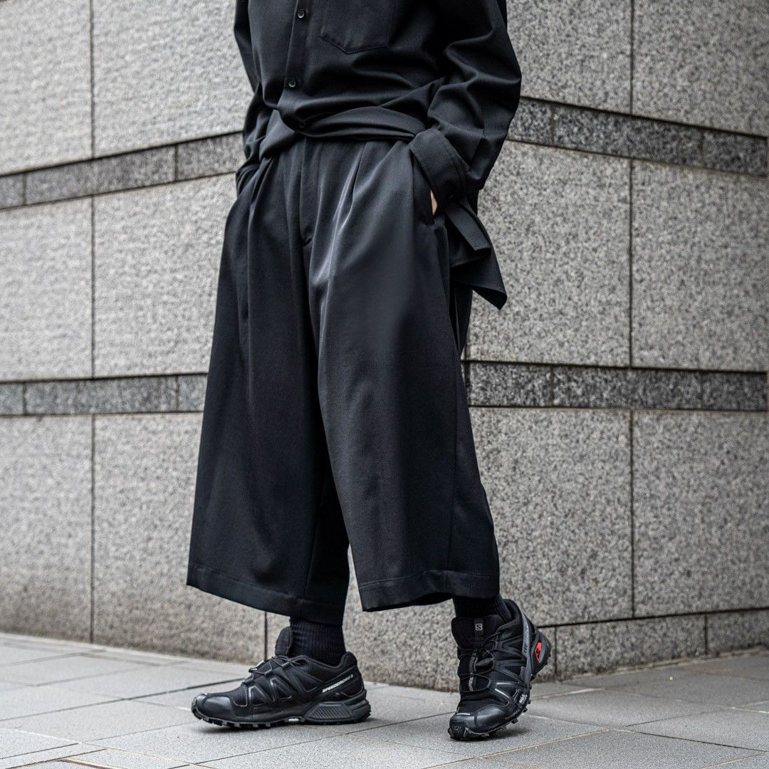 Yohji Yamamoto Yohji Yamamoto Pour Homme Wool Cropped Wide Suspender Pants Size US 30 / EU 46 - 5 Thumbnail