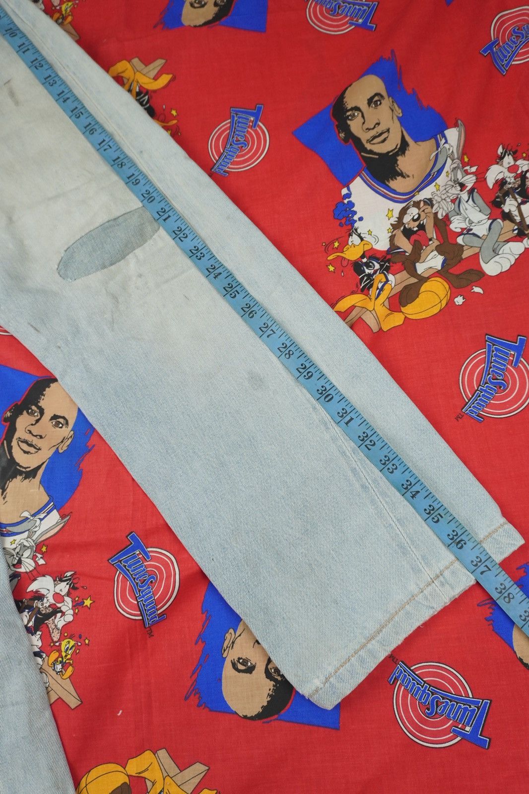Levi's × Vintage Vintage Levis 501 Redline Selvedge Button #6 Grunge Baggy Size US 30 / EU 46 - 16 Thumbnail